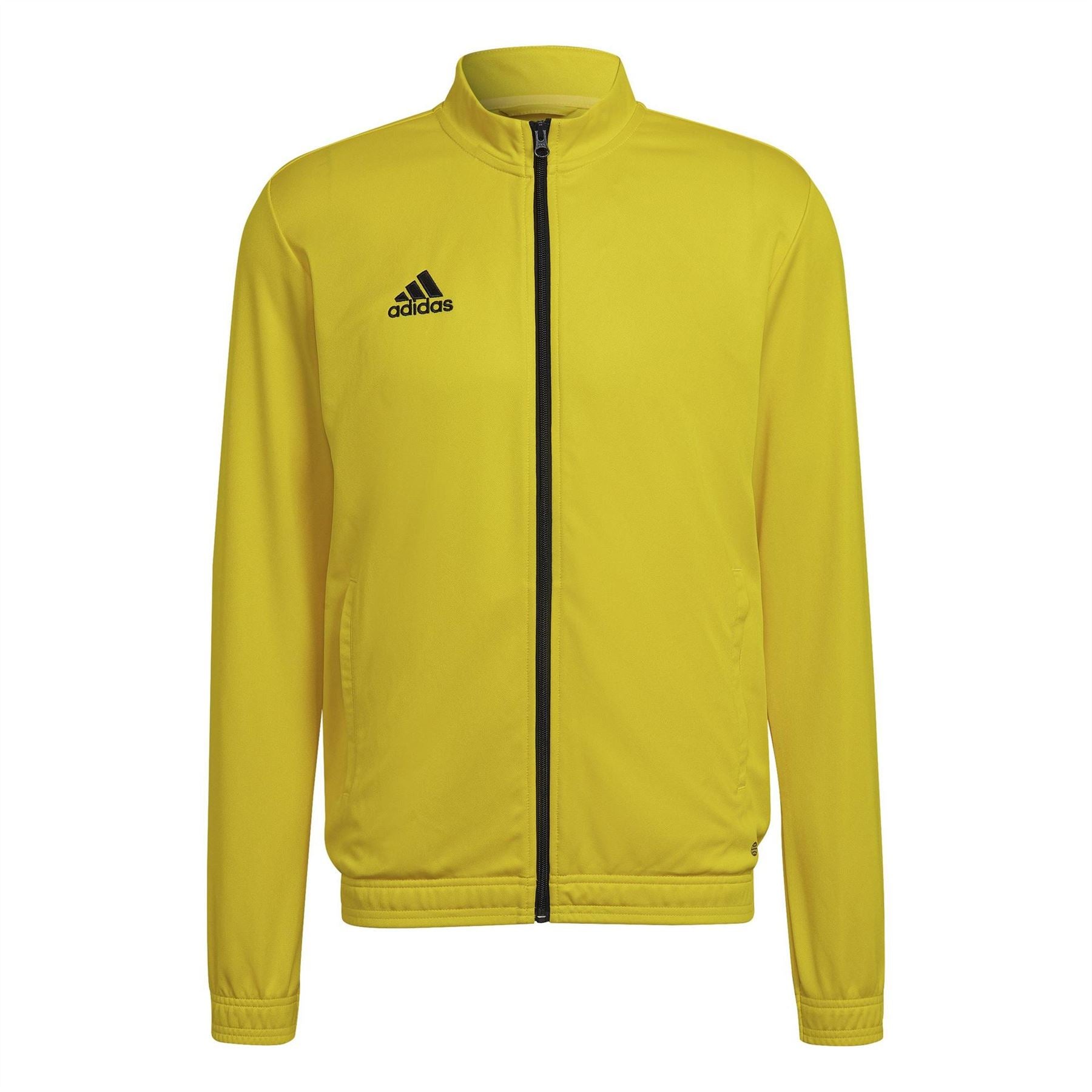 adidas Ent22 Solid Patterned Full Zipper Ribbed Cuff Track Jacket