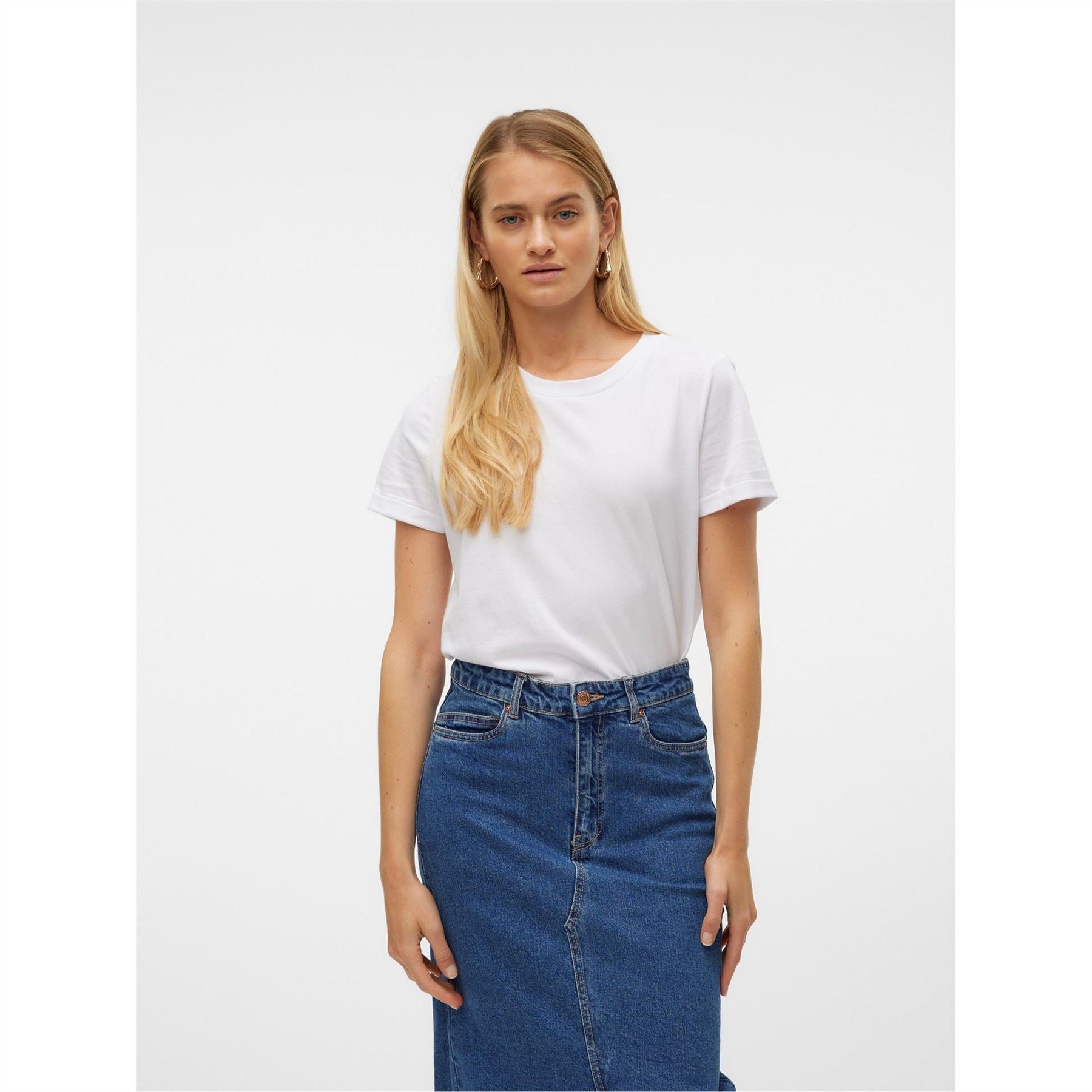 Vero Moda Regular Fit Crew Neck T-Shirt