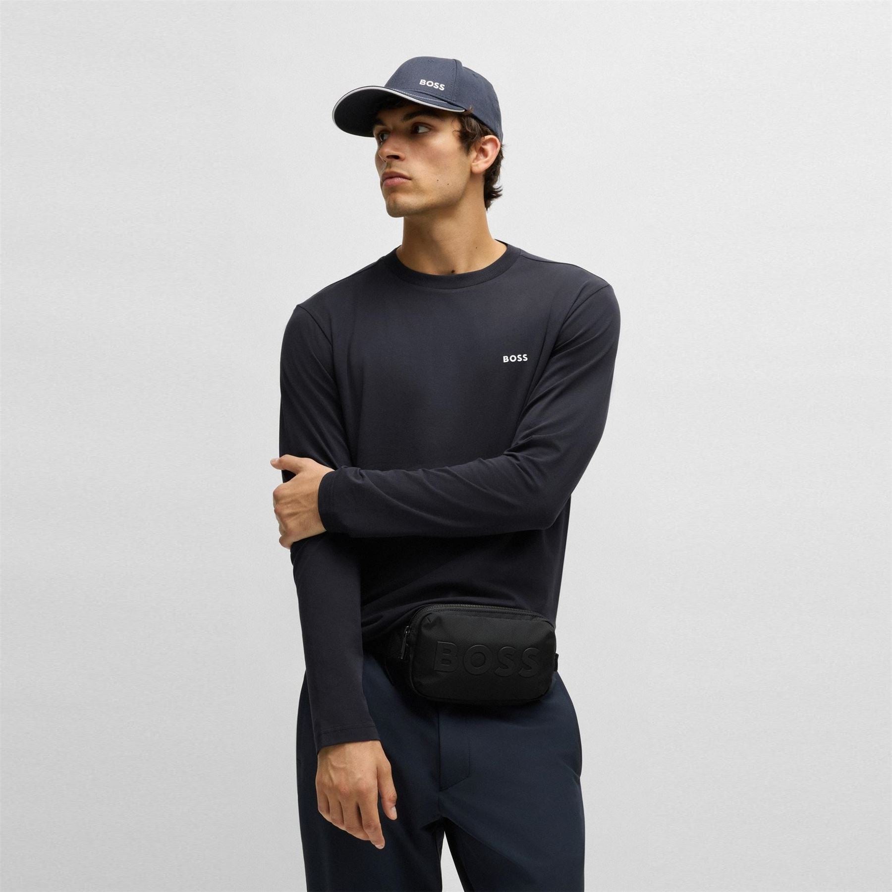 Boss Green Long Sleeve T-Shirt With Iconic Logo Detail