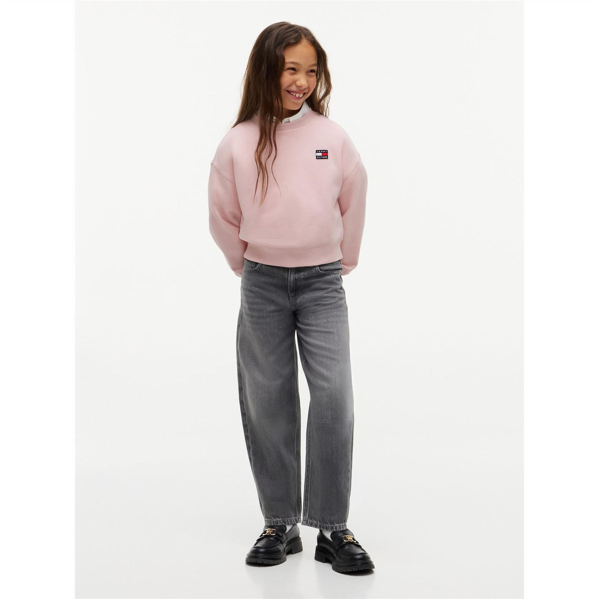 Tommy Hilfiger Flag Cotton Crew Neck Sweatshirt