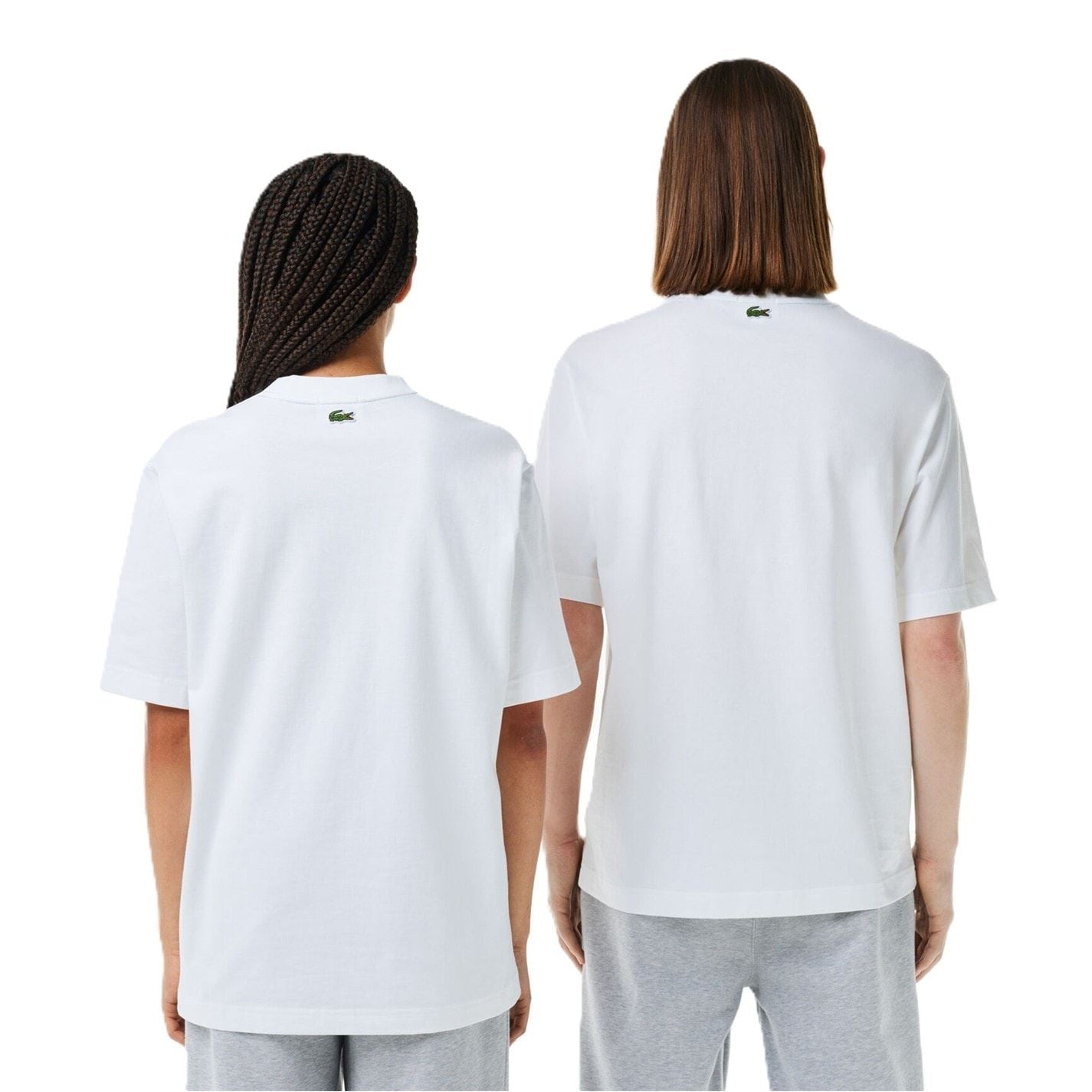 Lacoste Loose Fit Large Crocodile Organic Heavy Cotton T S T-Shirt Unisex Adults