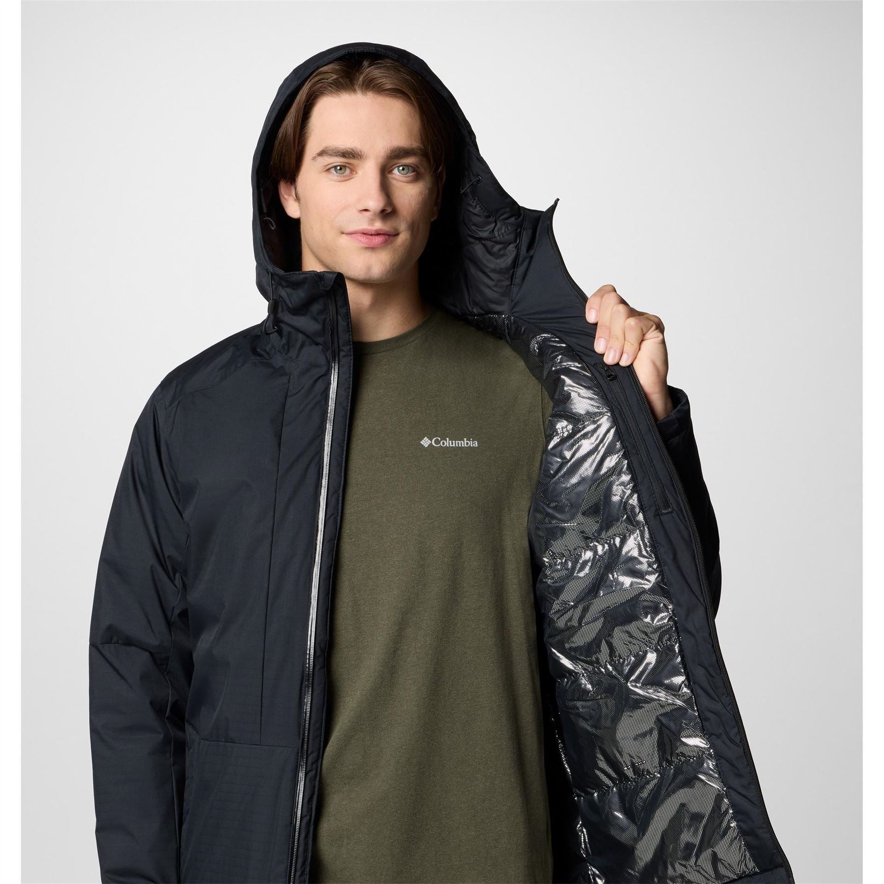 Columbia Point Park Waterproof Thermal Reflective Insulated Puffer Jacket