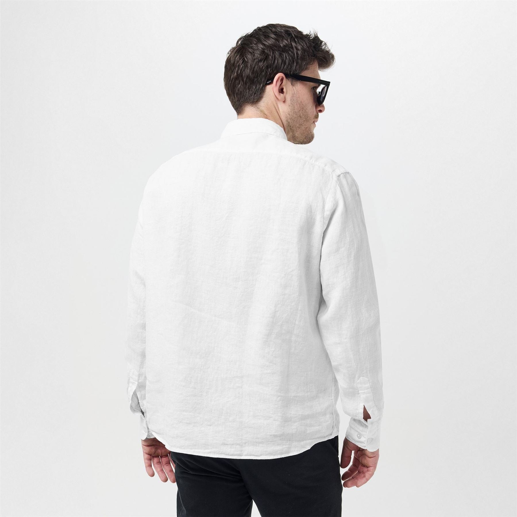 Boss Liam Regular Fit Cuff Sleeve Point Collar Shirt