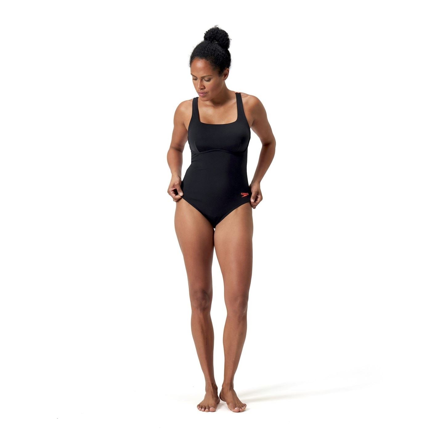 Speedo Square Neck Regular Fit Swimsuit