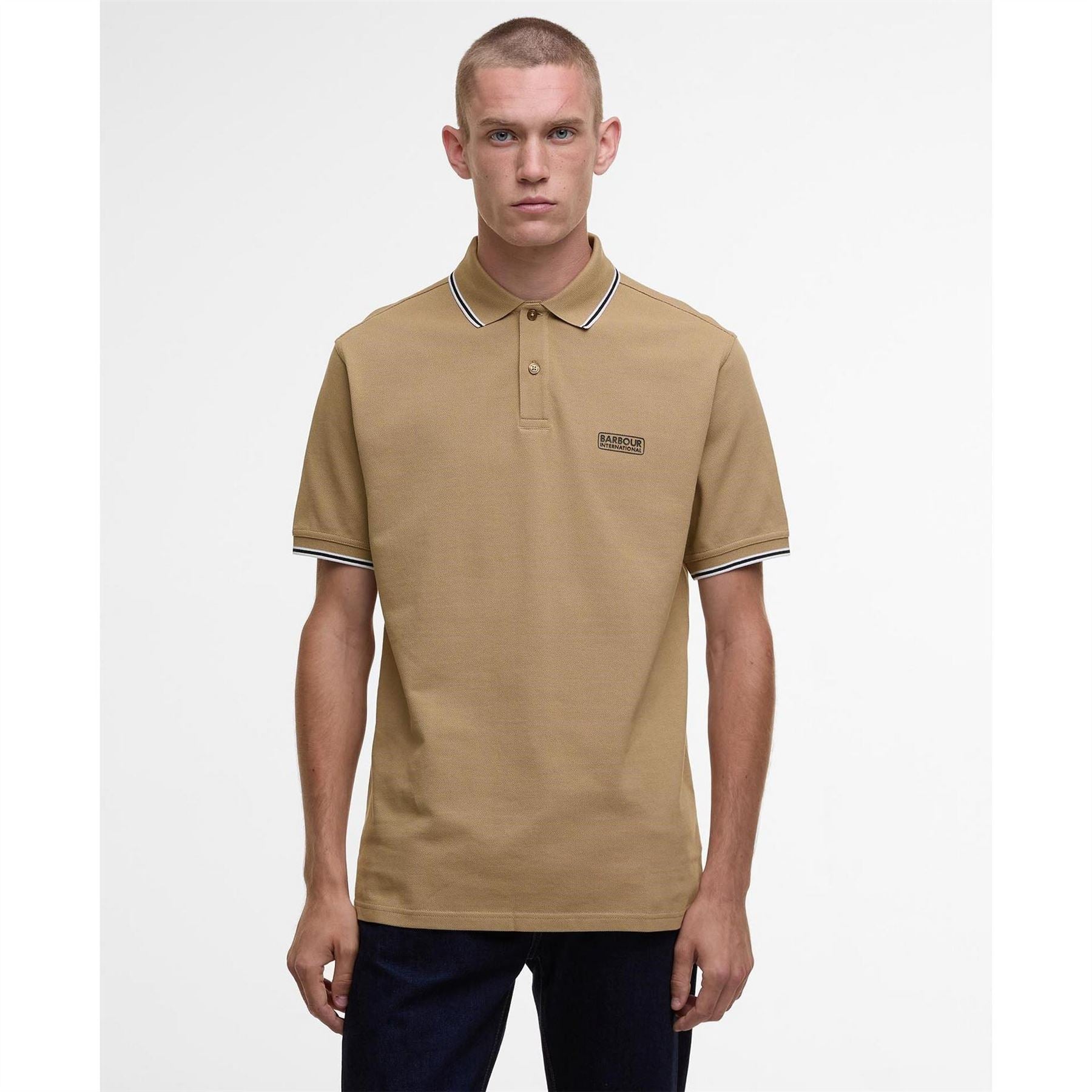 Barbour International Tipped Short Sleeve Polo Shirt