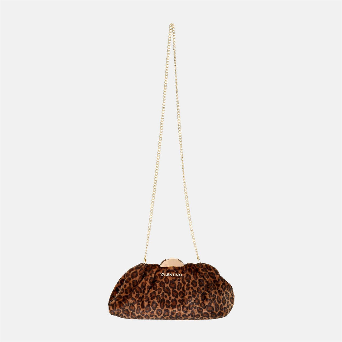 Valentino Iside Faux Fur Clutch Bag