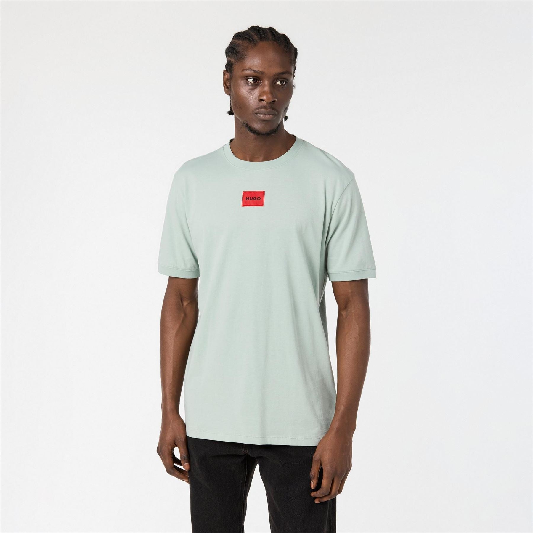 Hugo HUGO Diragolino Contemporary T Shirt with Logo Detail