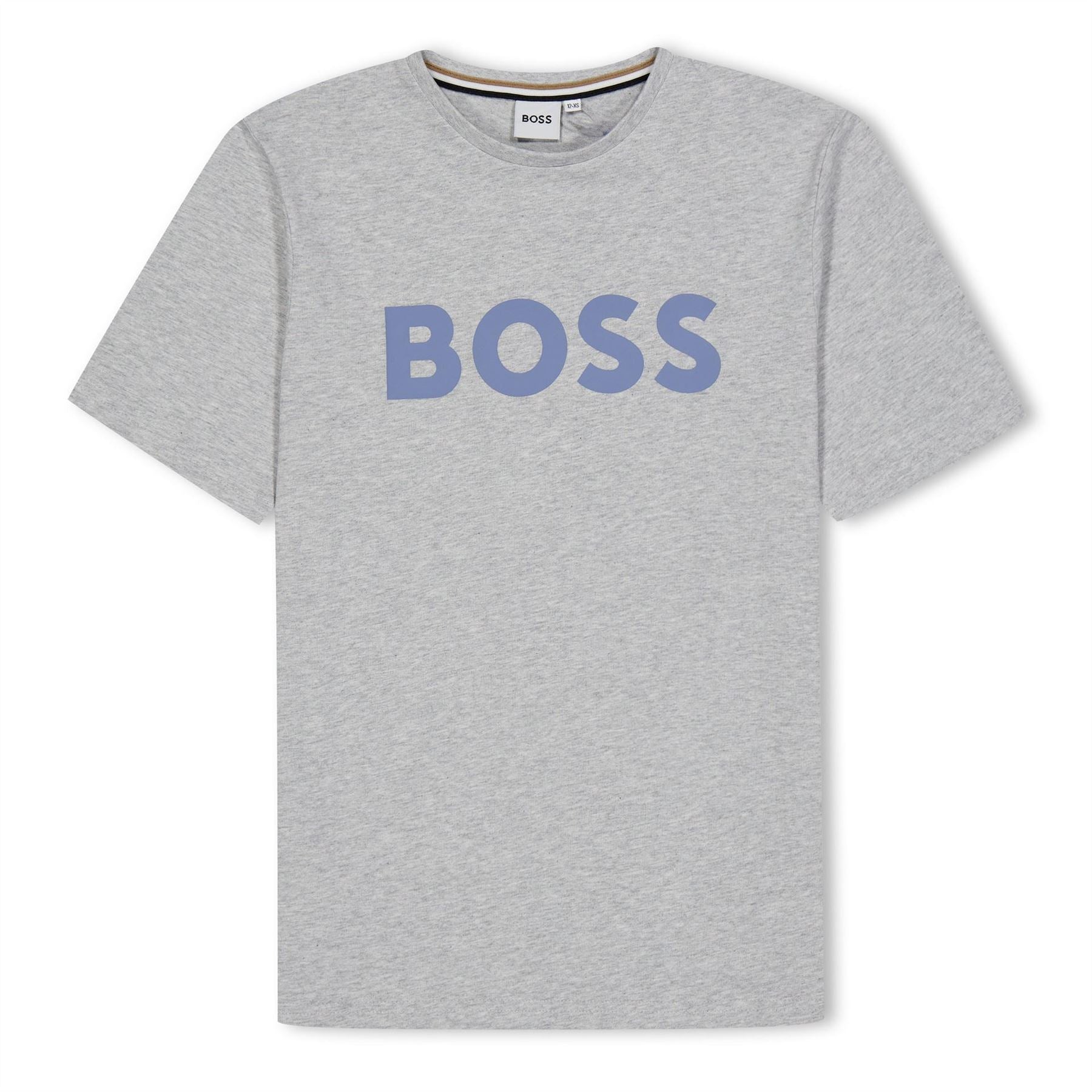 Boss Logo Print Crew Neck Regular Fit T-Shirt