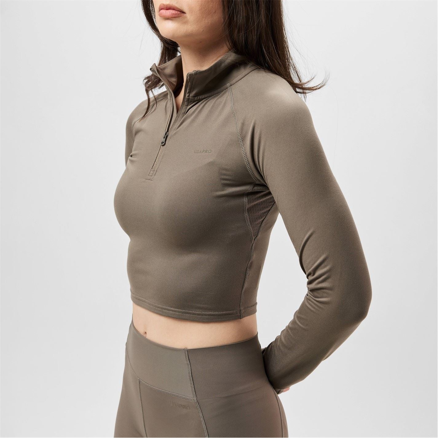 USA Pro Womens Pro Training Quarter Zip Jacket