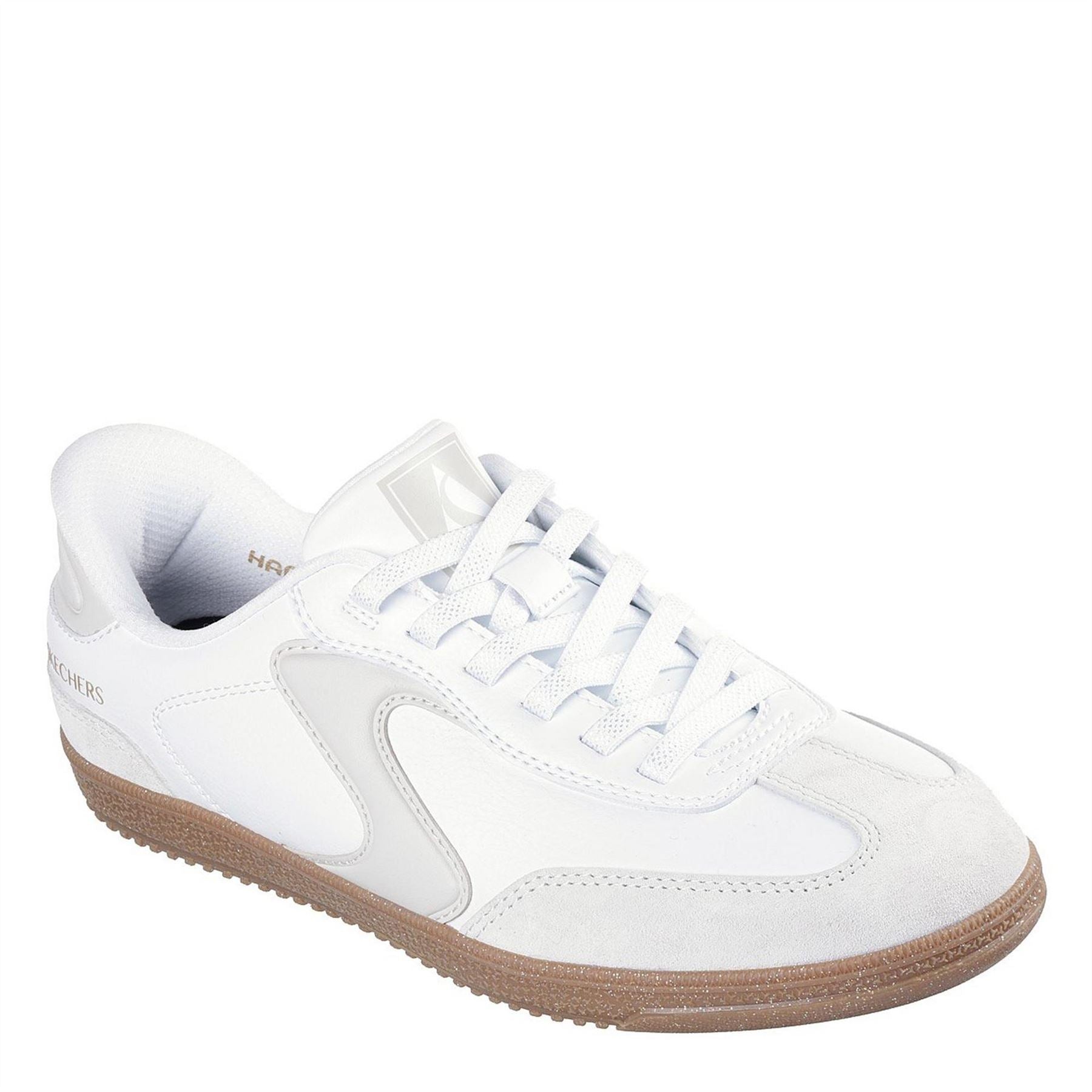 Skechers  And  Suede Overlay Bungee Low Top Trainers Womens