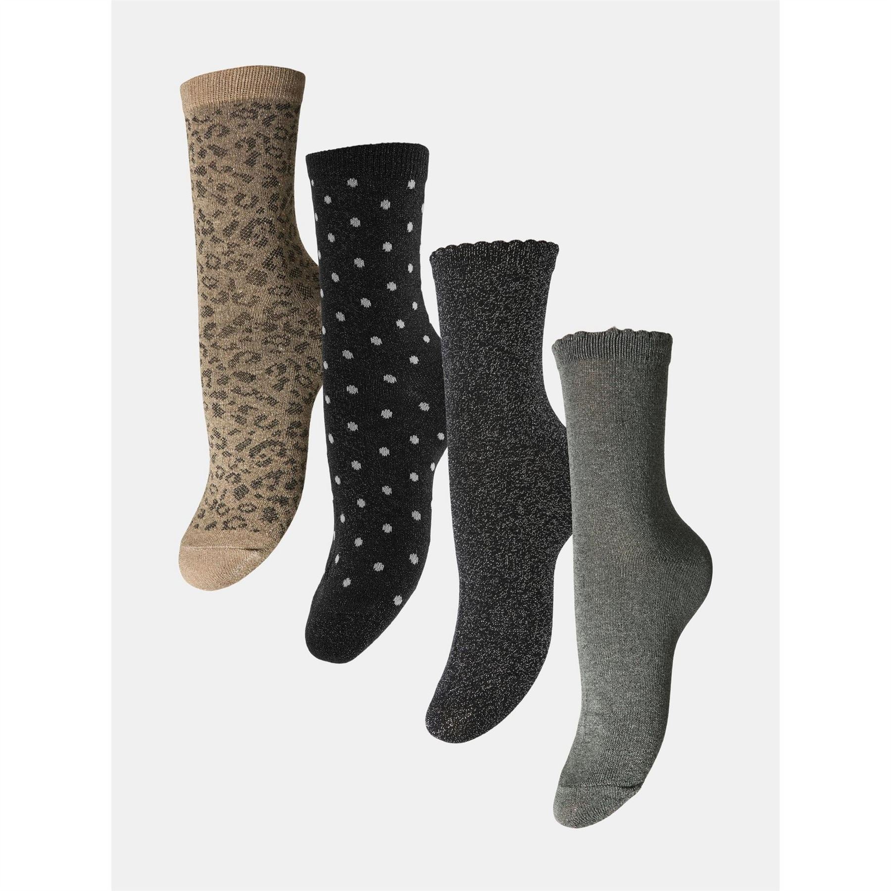 Pieces 4 Pack Mix Trainer Ankle Socks