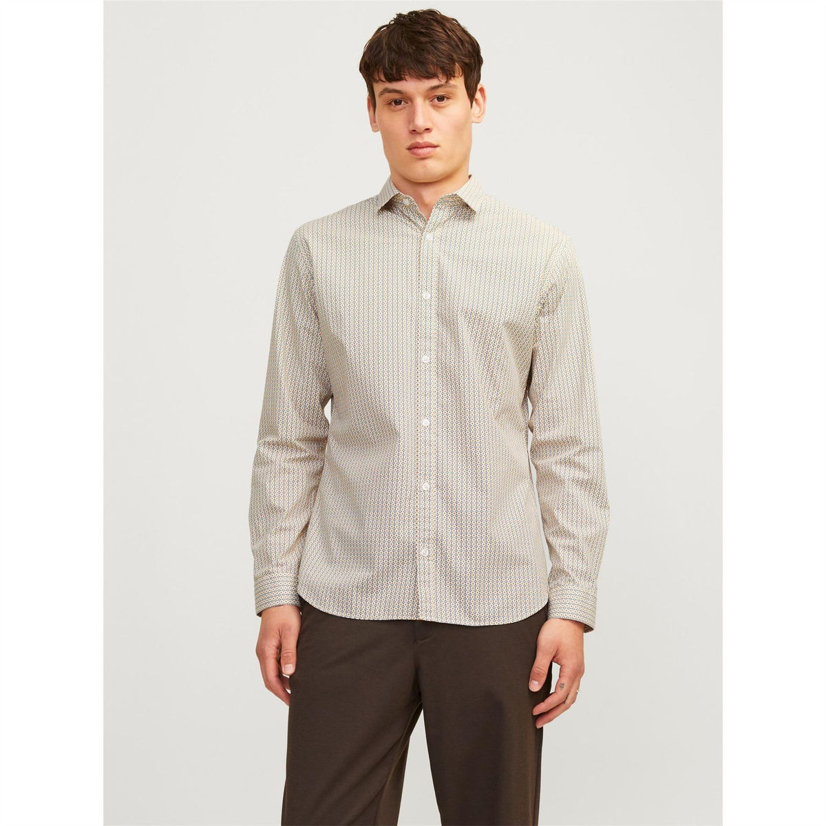 Jack and Jones All Over Print Slim Fit Dress Shirt