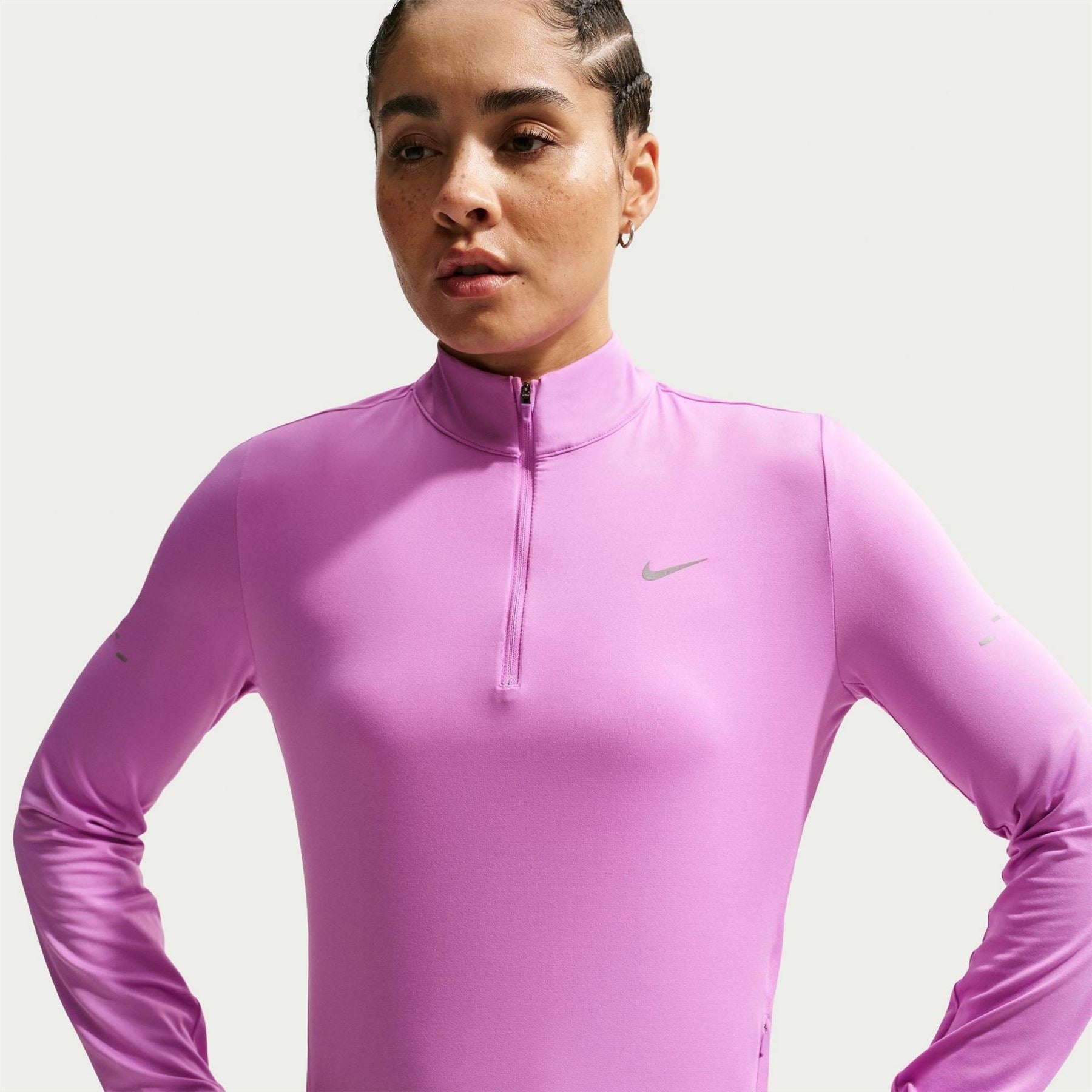 Nike Womens Swift 1 4 Zip Running Top
