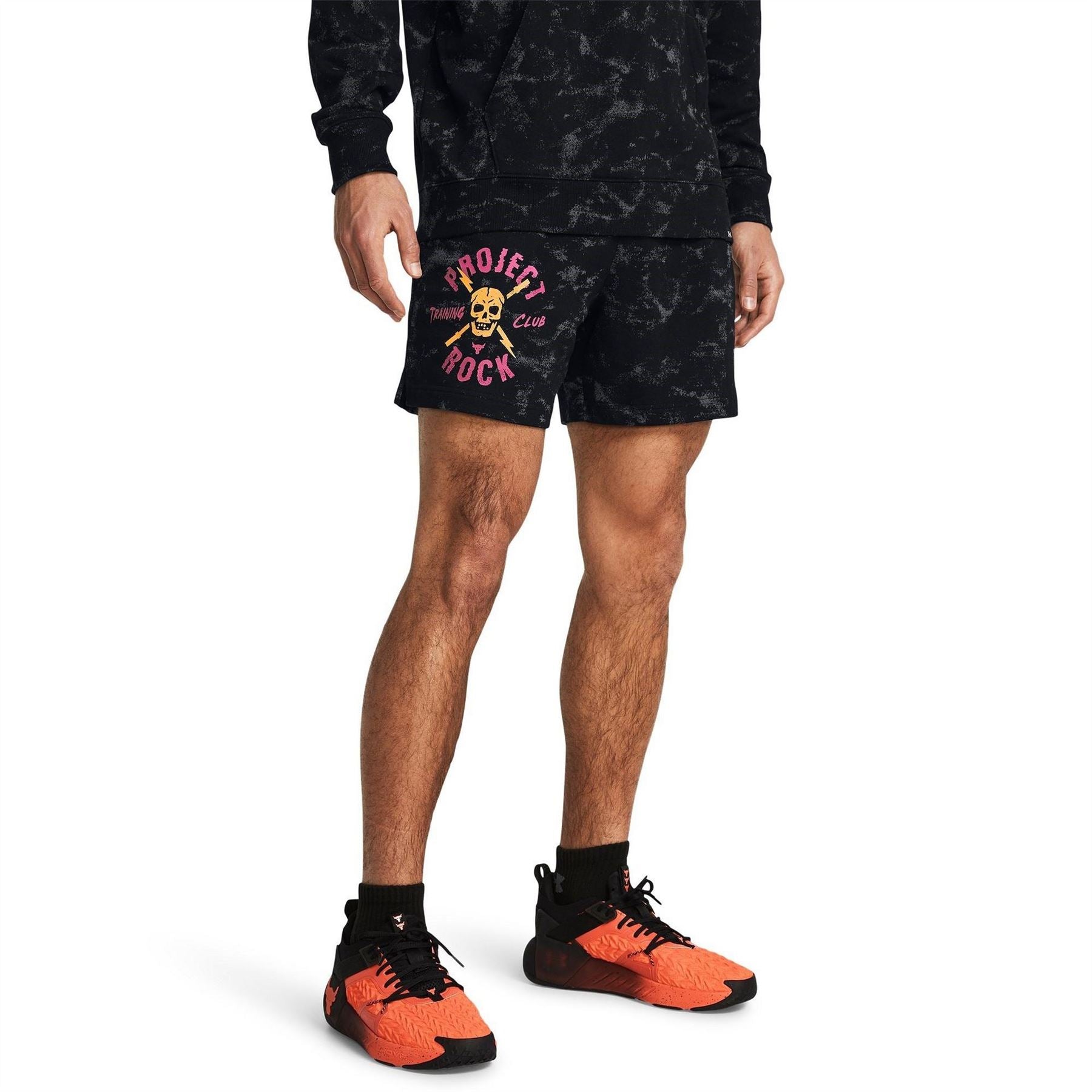 Under Armour Project Rock Graphic Print Bermuda Shorts