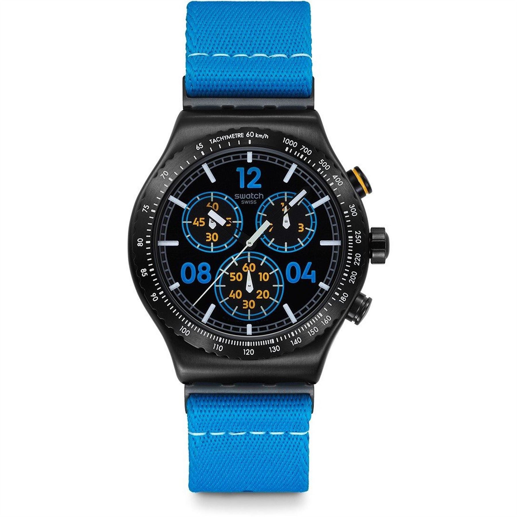 Swatch Irony Chronograph Fashion Analogue Nato Strap Watch