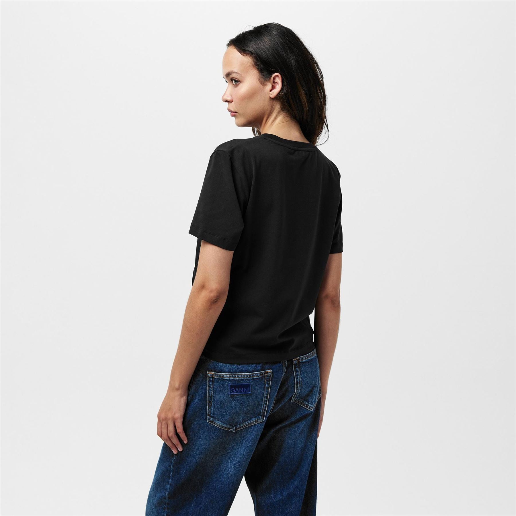 French Connection Cotton Ruched T-Shirt.