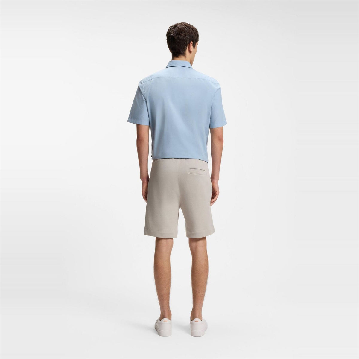 Boss Orange Mid Length Elasticated Drawstring Fleece Shorts