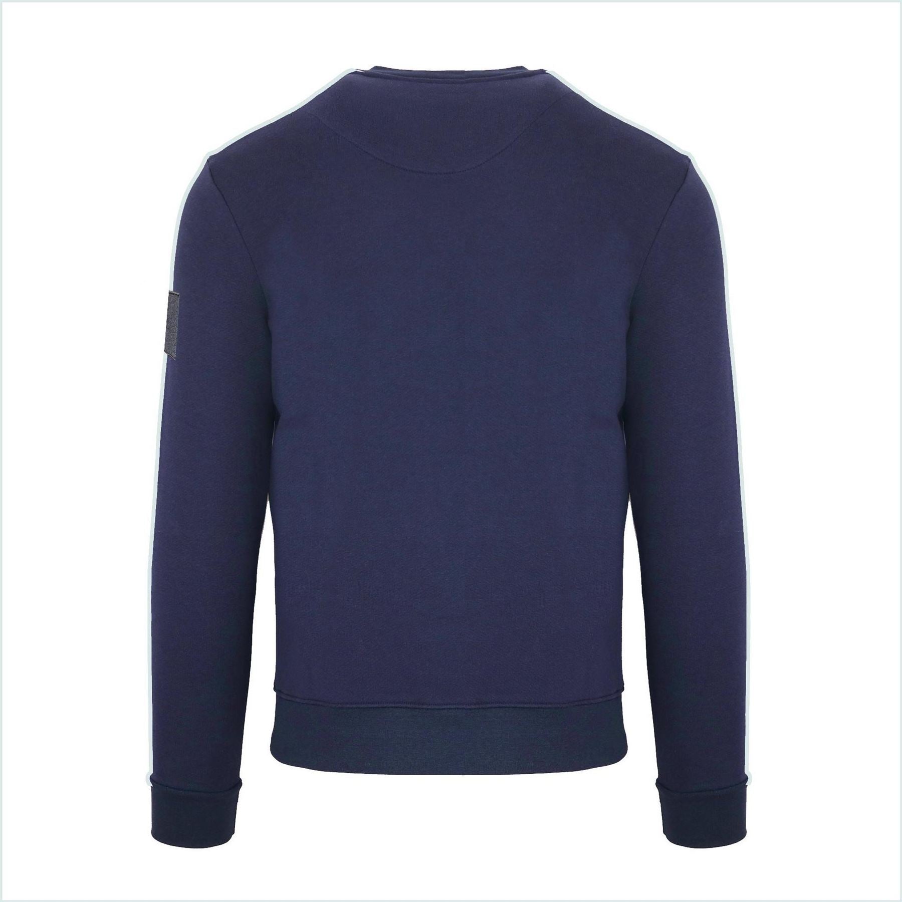 Aquascutum Crew Neck Ribbed Collar Long Sleeve Sweatshirt