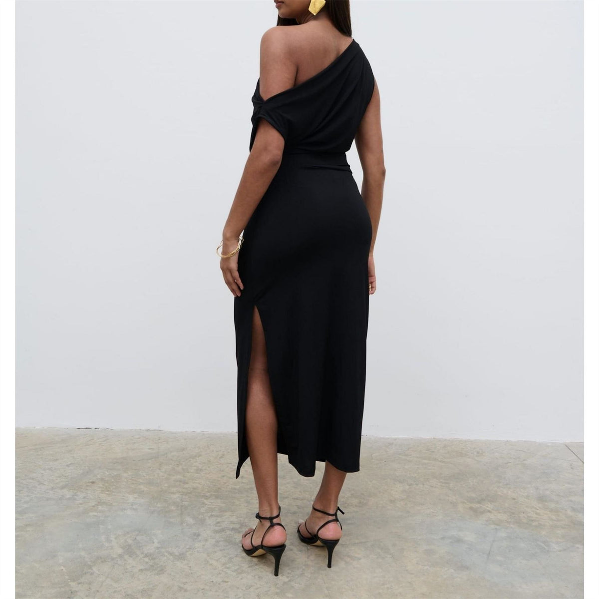 Pretty Lavish Janece One Shoulder Asymmetric Ruched Bodycon Dress