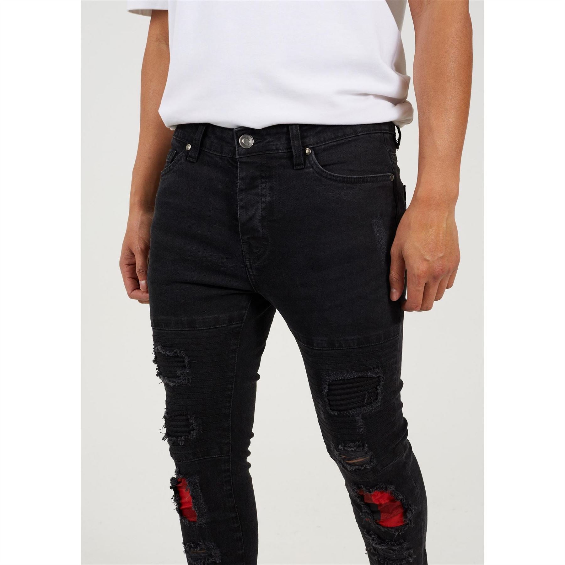 Brave Soul Jean With Contrast Panels