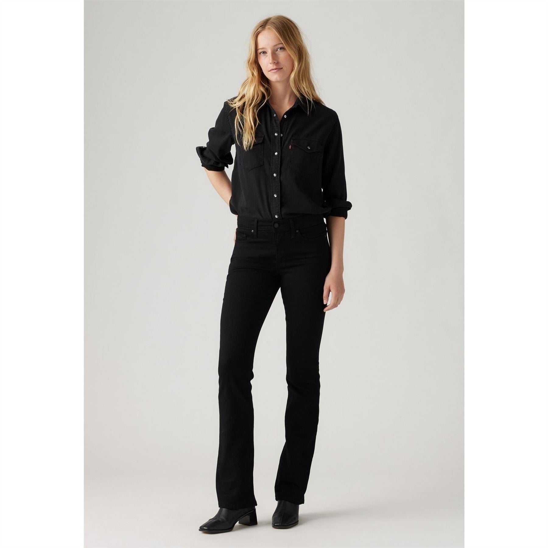 Levis Shaping Boot Soft Black Bootcut Jeans