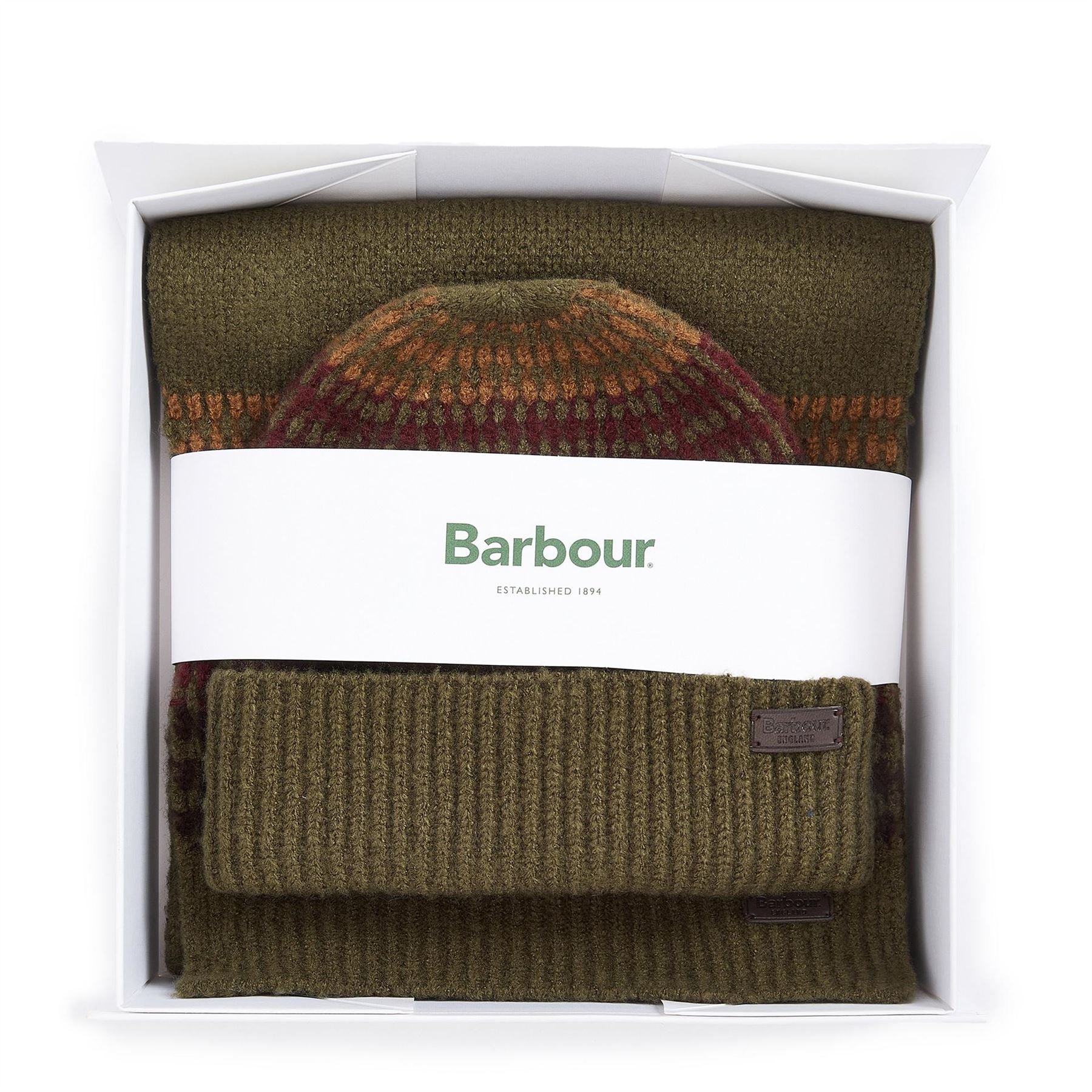 Barbour Beanie And Scarf Gift Set