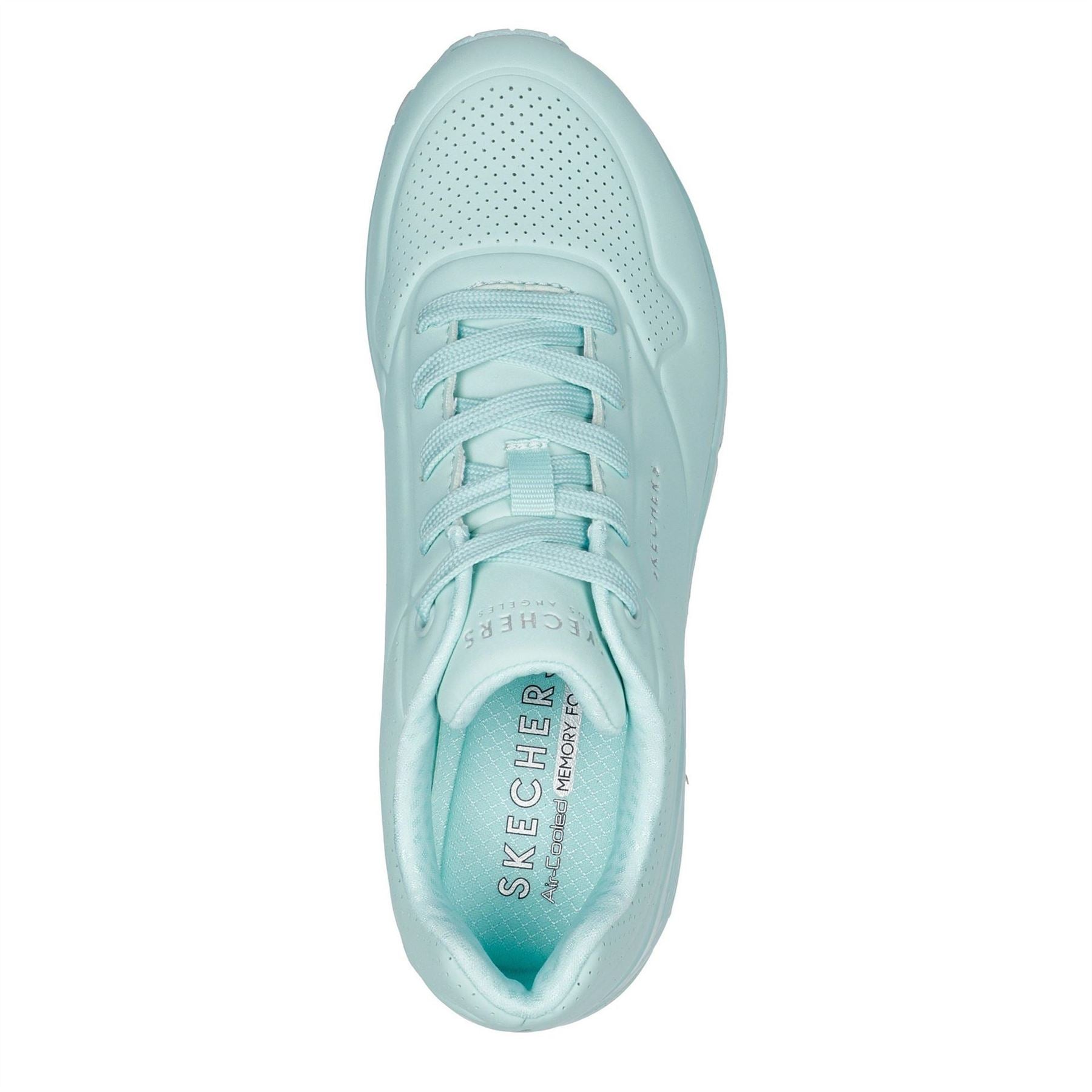 Skechers Womens Pastel Durabuck Lace Up Fash Low Top Trainers