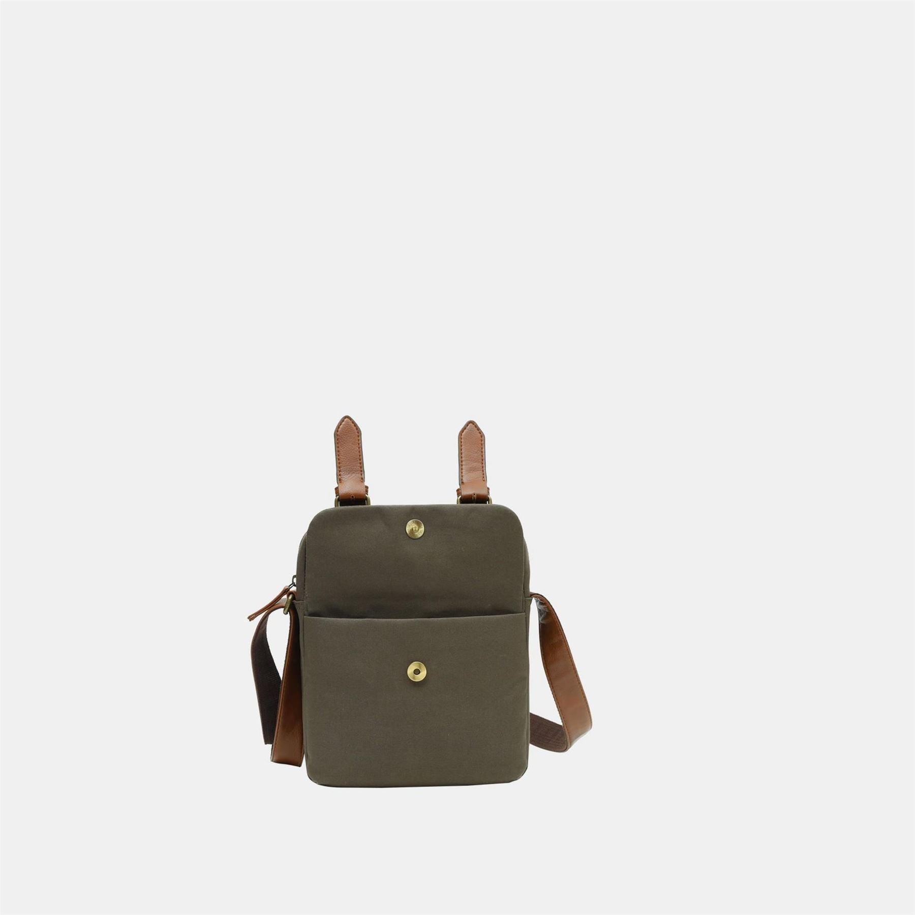 Firetrap Rectangle Shaped Cross Body Bag with Antique Brass Hardware