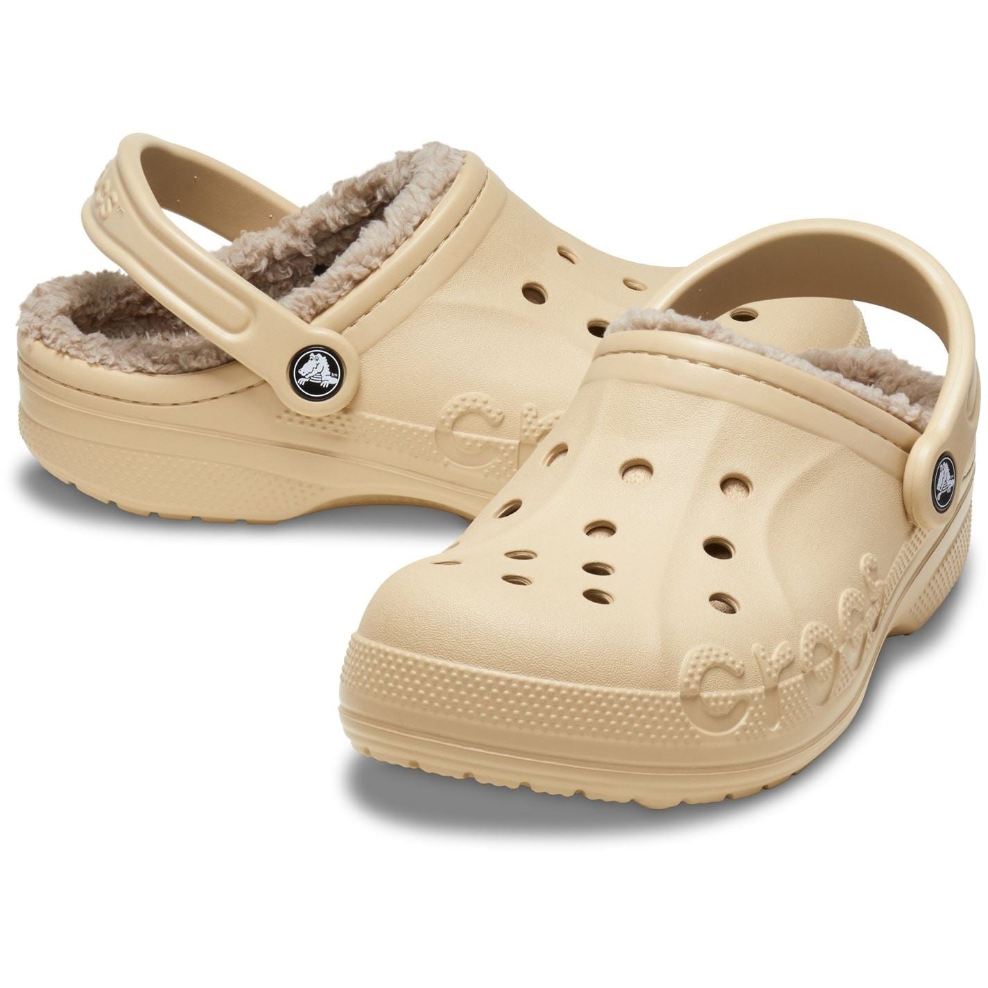 Crocs Baya Lined Flat Heel Mules