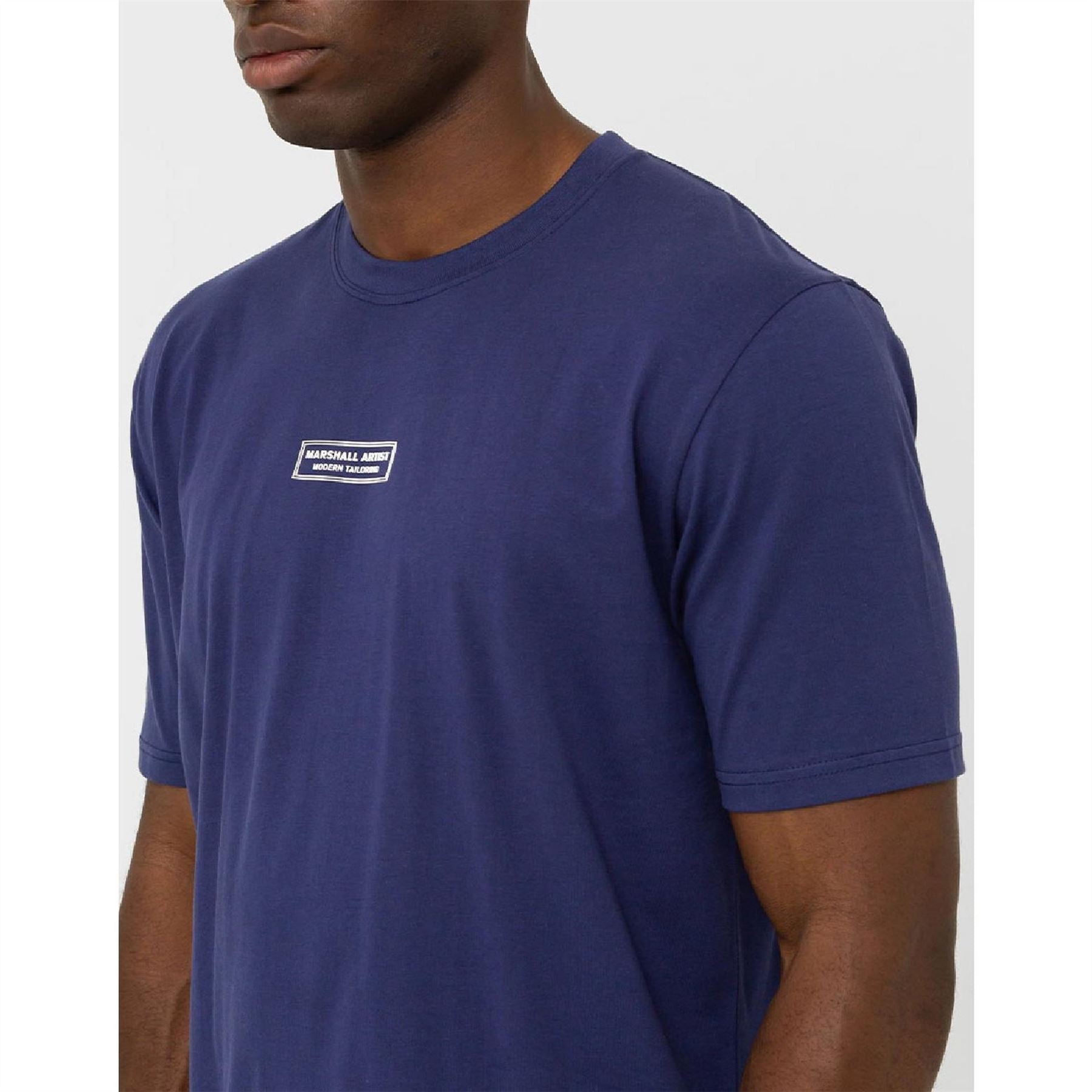 Marshall Artist Logo Print Crew Neck Short Sleeve T-Shirt
