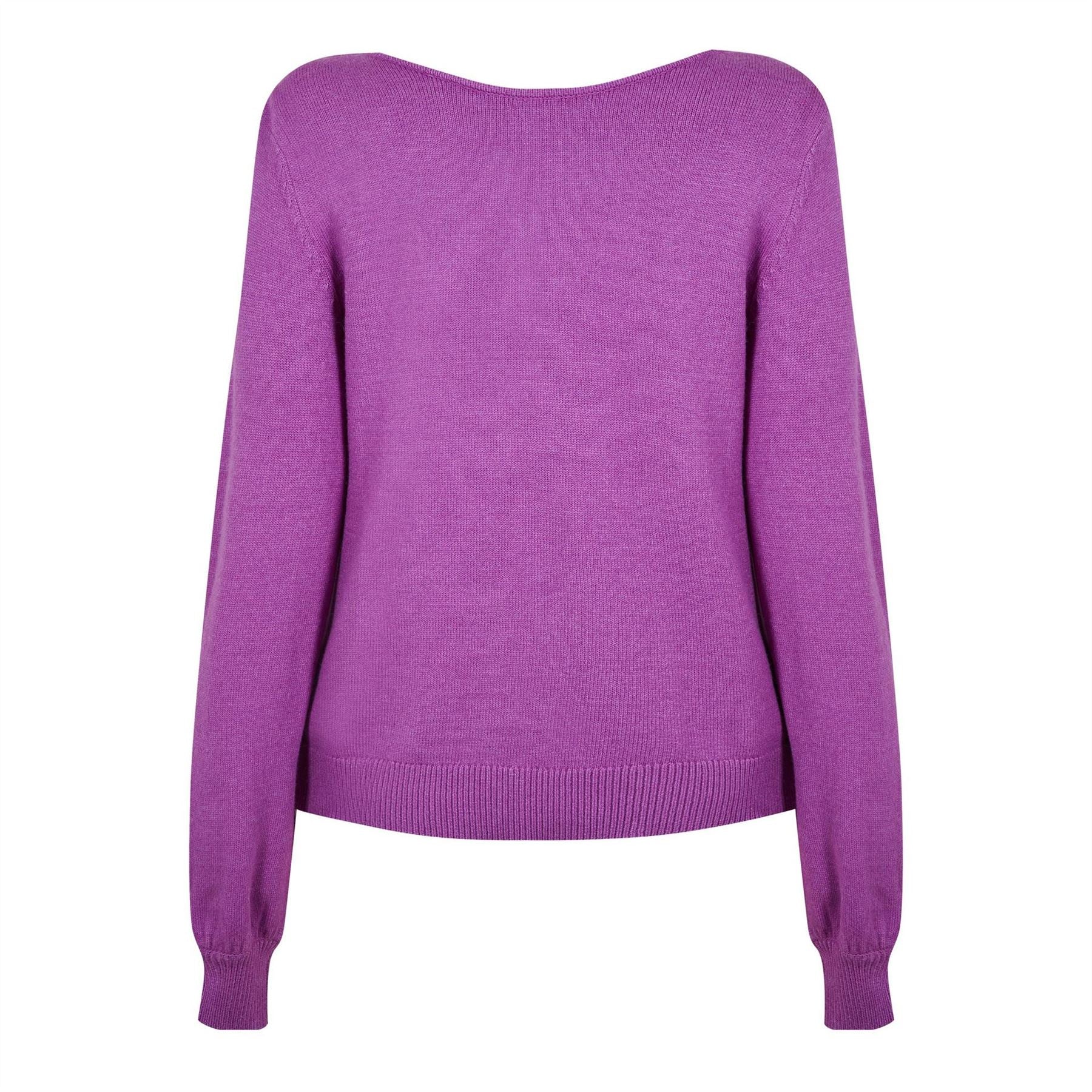 Vila V Neck Regular Fit Long Sleeve Sweater