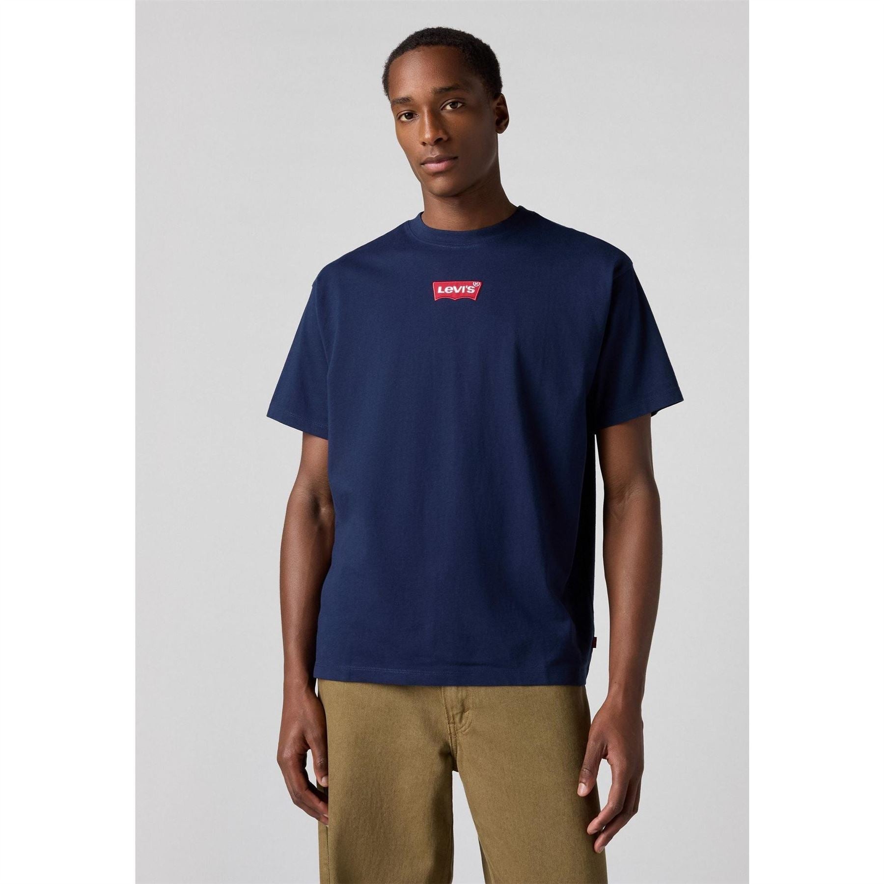 Levis Bold Logo Crew Neck Short Sleeve Jersey T-Shirt