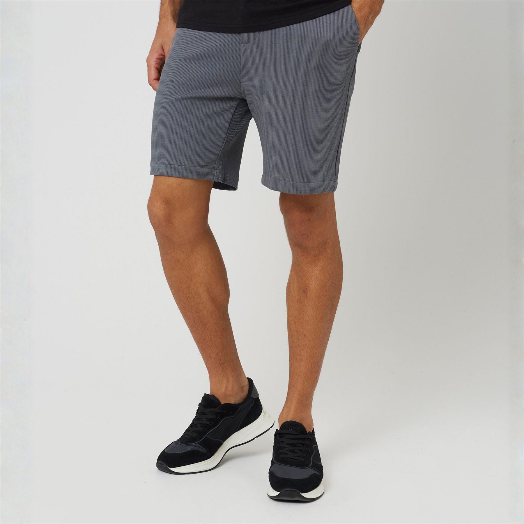 Brave Soul Waffle Woven Tracksuit Shorts
