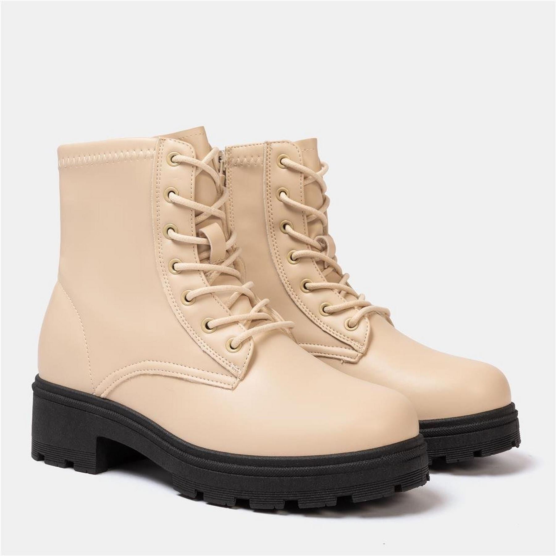 I Saw It First Womens Saw It First Biker Ankle Boots