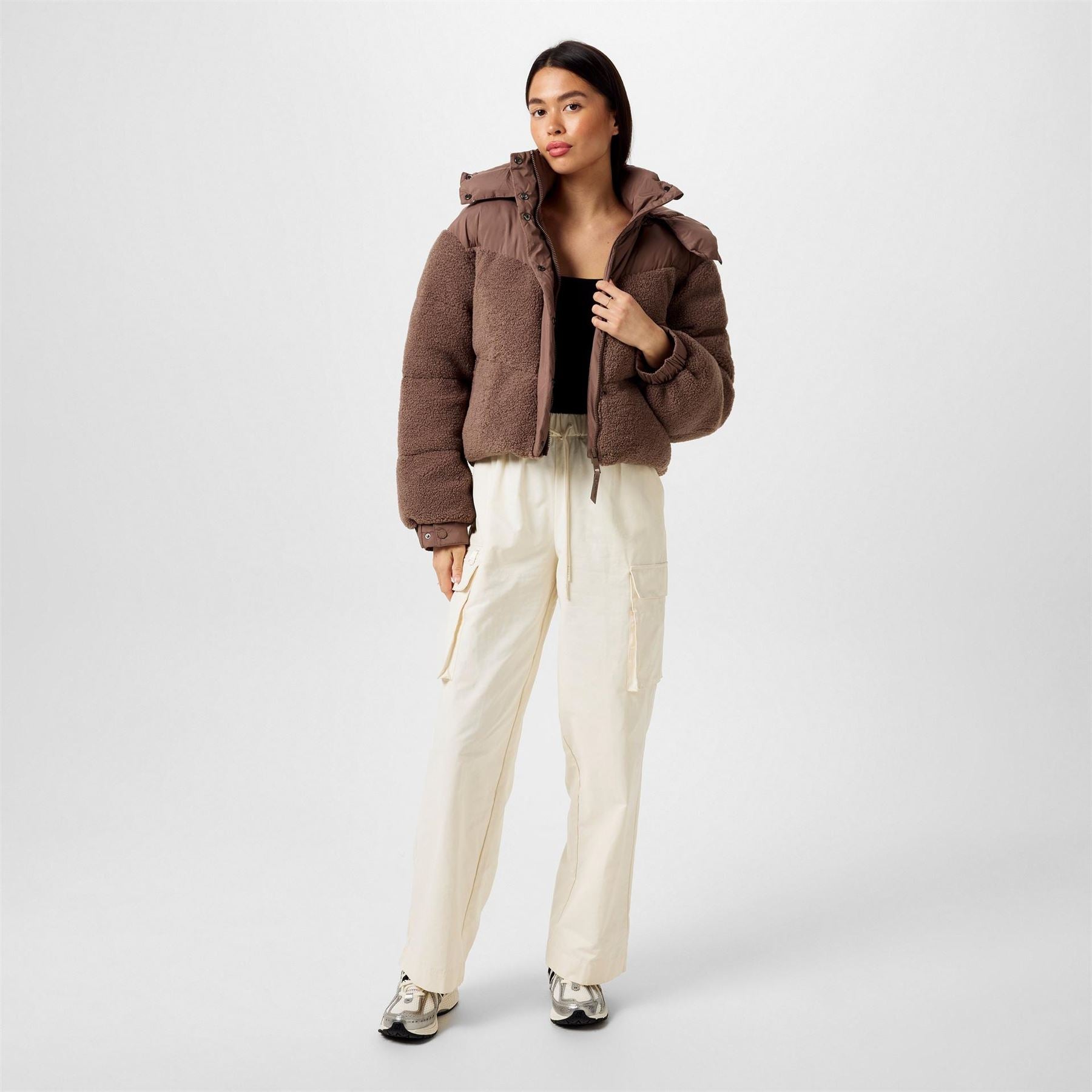 Jack Wills Hooded Relaxed Fit Short Puffer Jacket