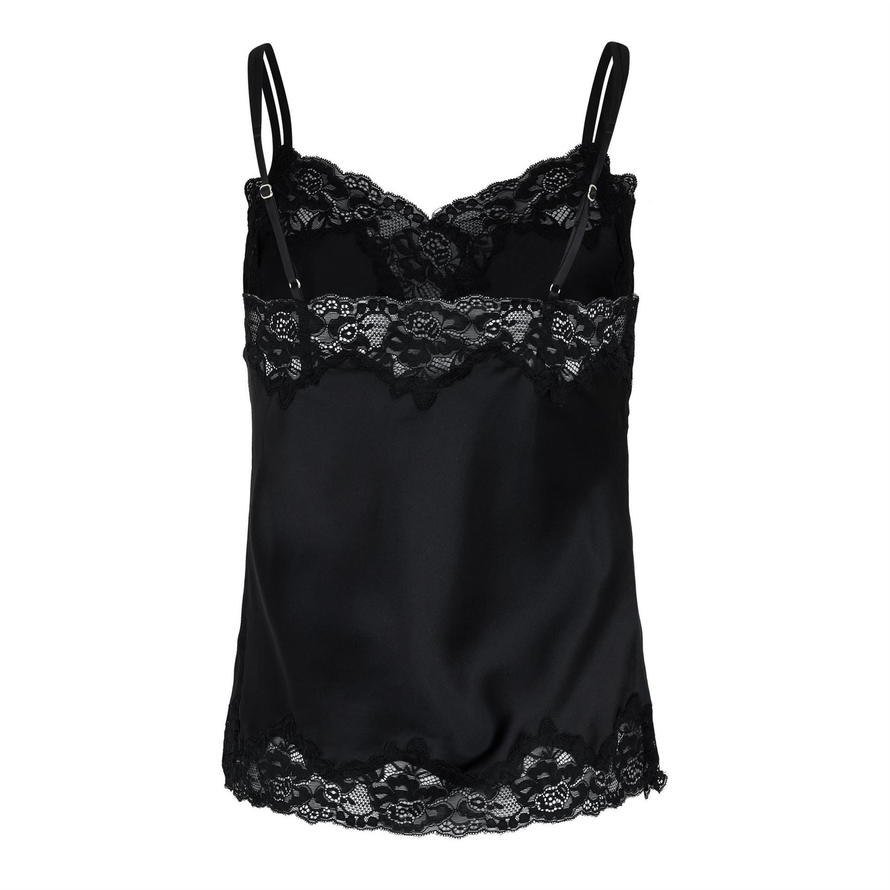 Lauren by Ralph Lauren Satin Lace Trim Pyjama Set