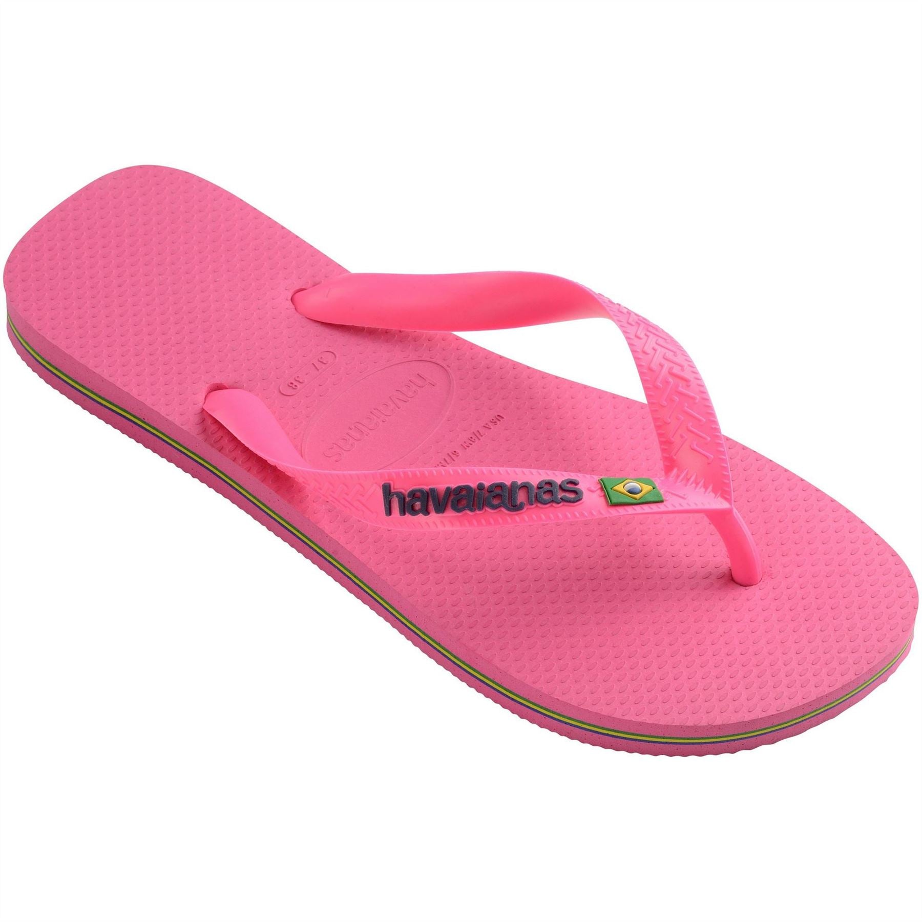 Havaianas Solid Patterned Brasil Flip Flops with Thong Toe