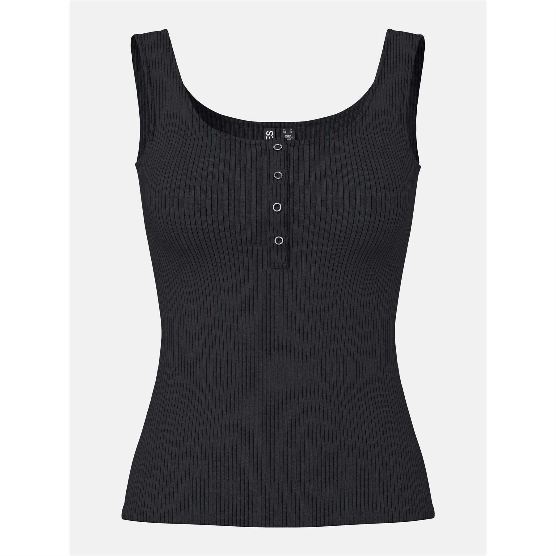 Pieces Kitte Scoop Neck Sleeveless Slim Fit Tank Top