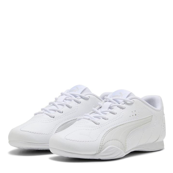 Puma Low Top Round Toe Flat Heel Sneakers