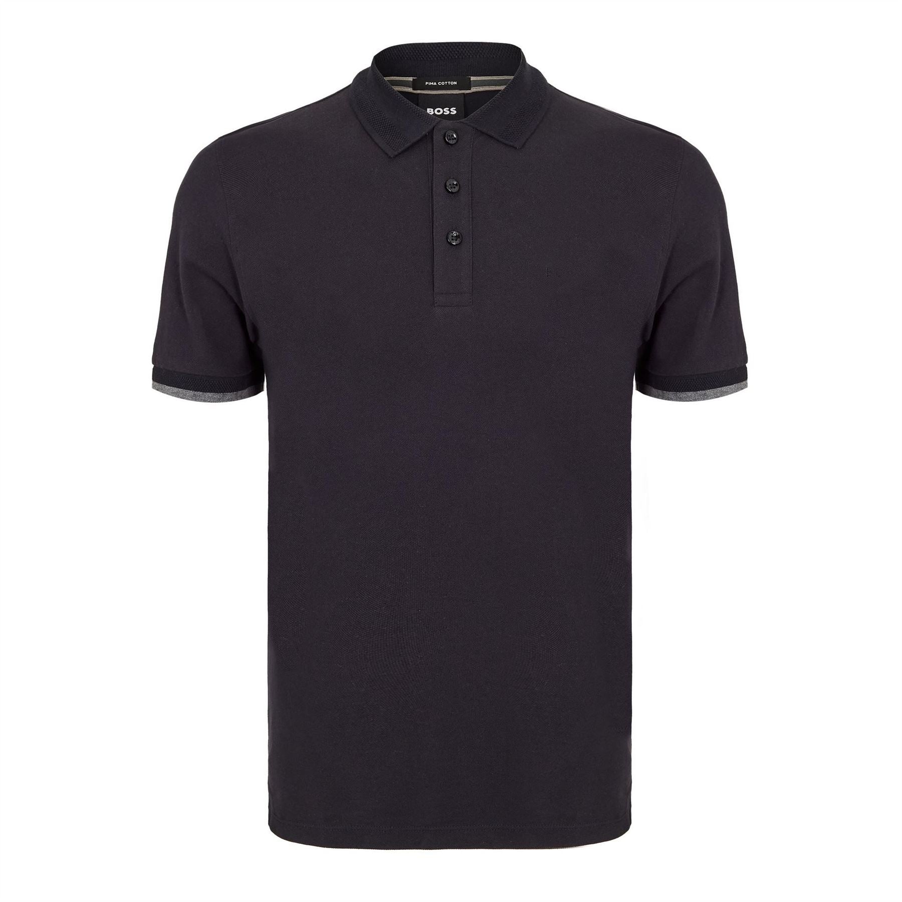 Boss Collared Neck Short Sleeve Polo Shirt