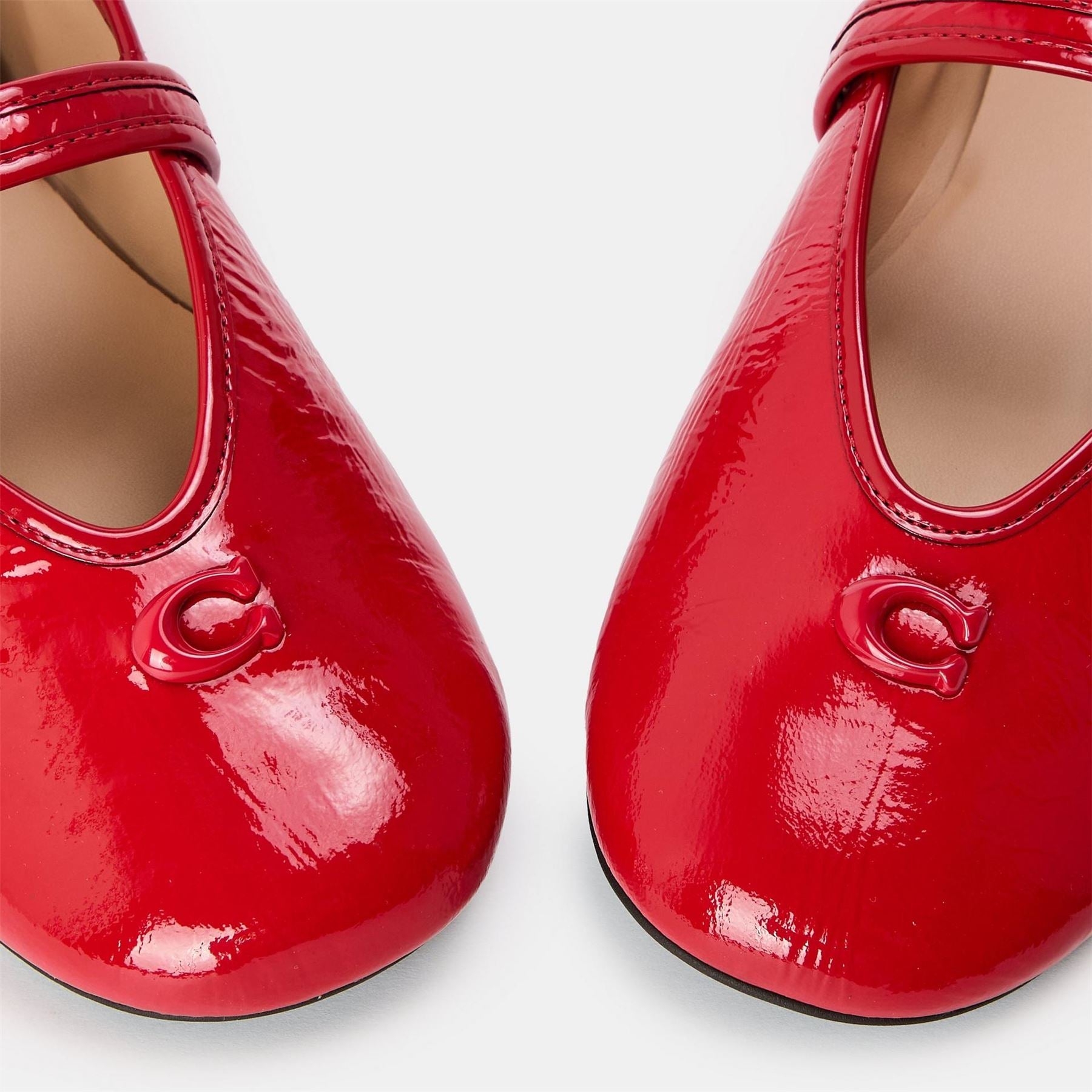 Coach Sculpt LD61 All Over Logo Mary Janes Flats