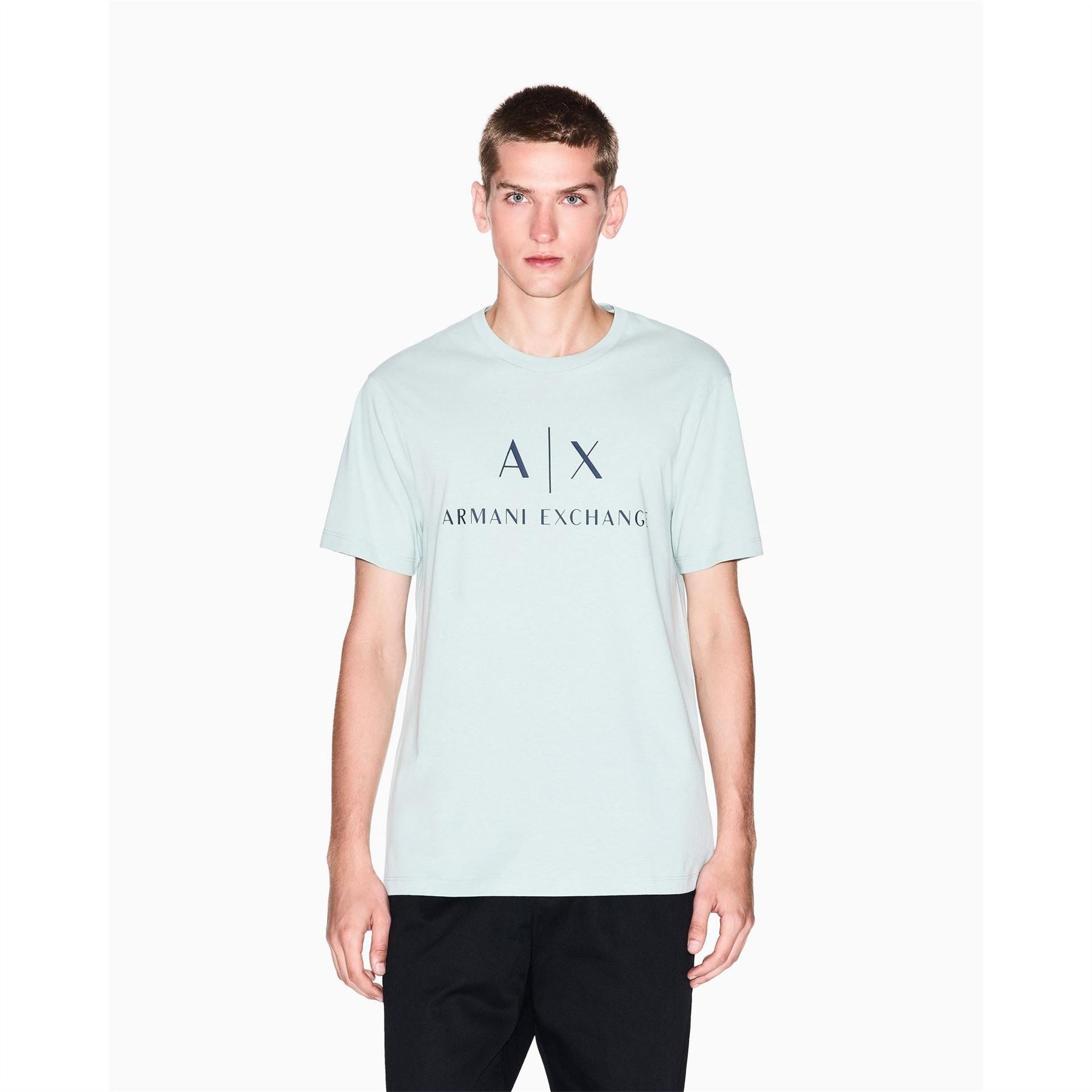 Armani Exchange Exchange Printed Logo Crew Neck Short Sleeve T-Shirt