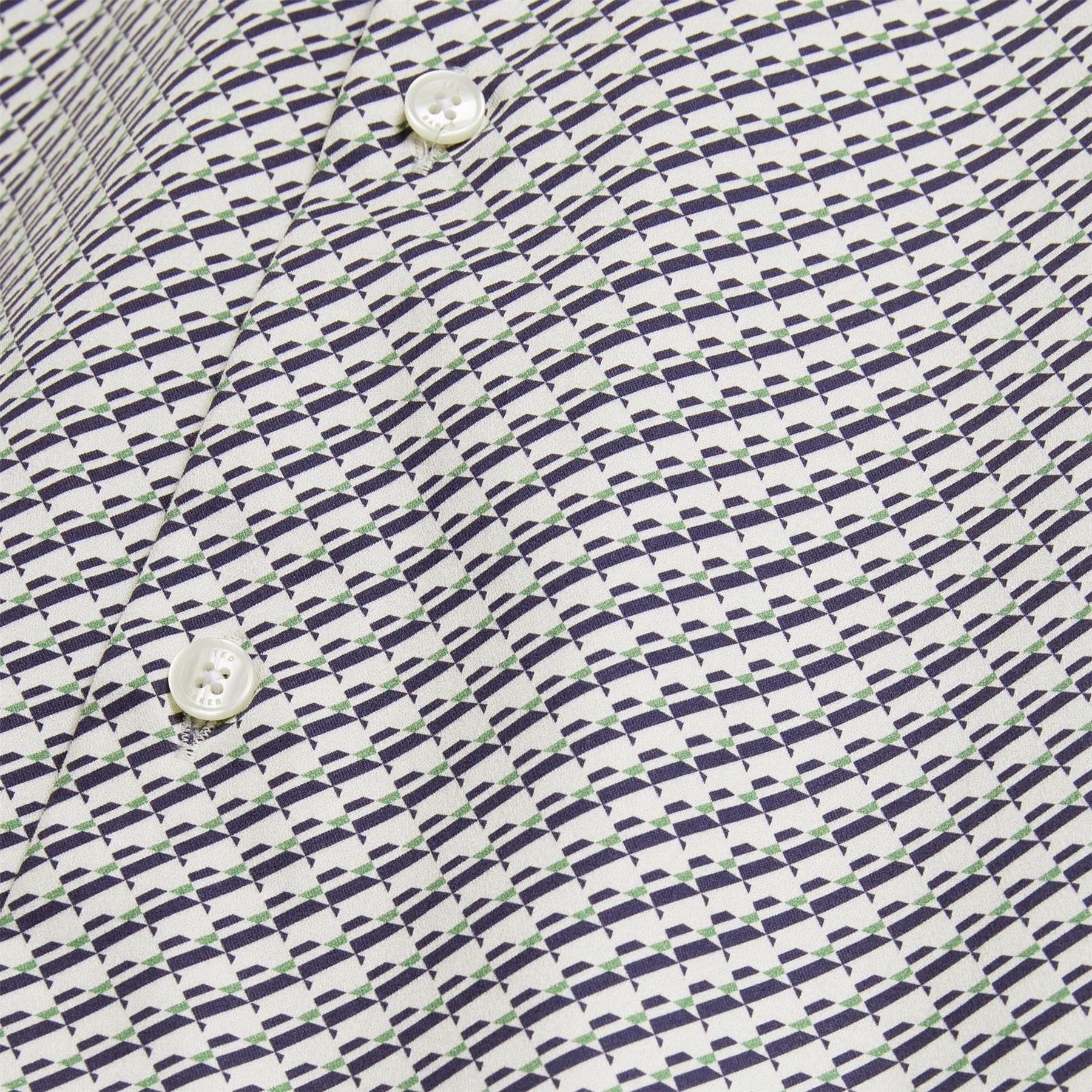 Ted Baker Ls Slim Geo Long Sleeve Patterned Shirt