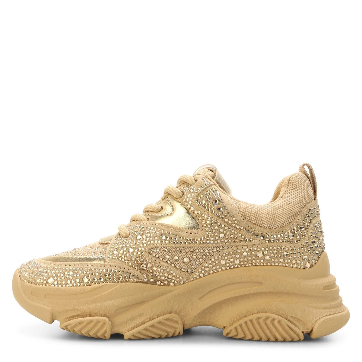 Steve Madden Juniors Privy Metallic Lace-Up Sneakers
