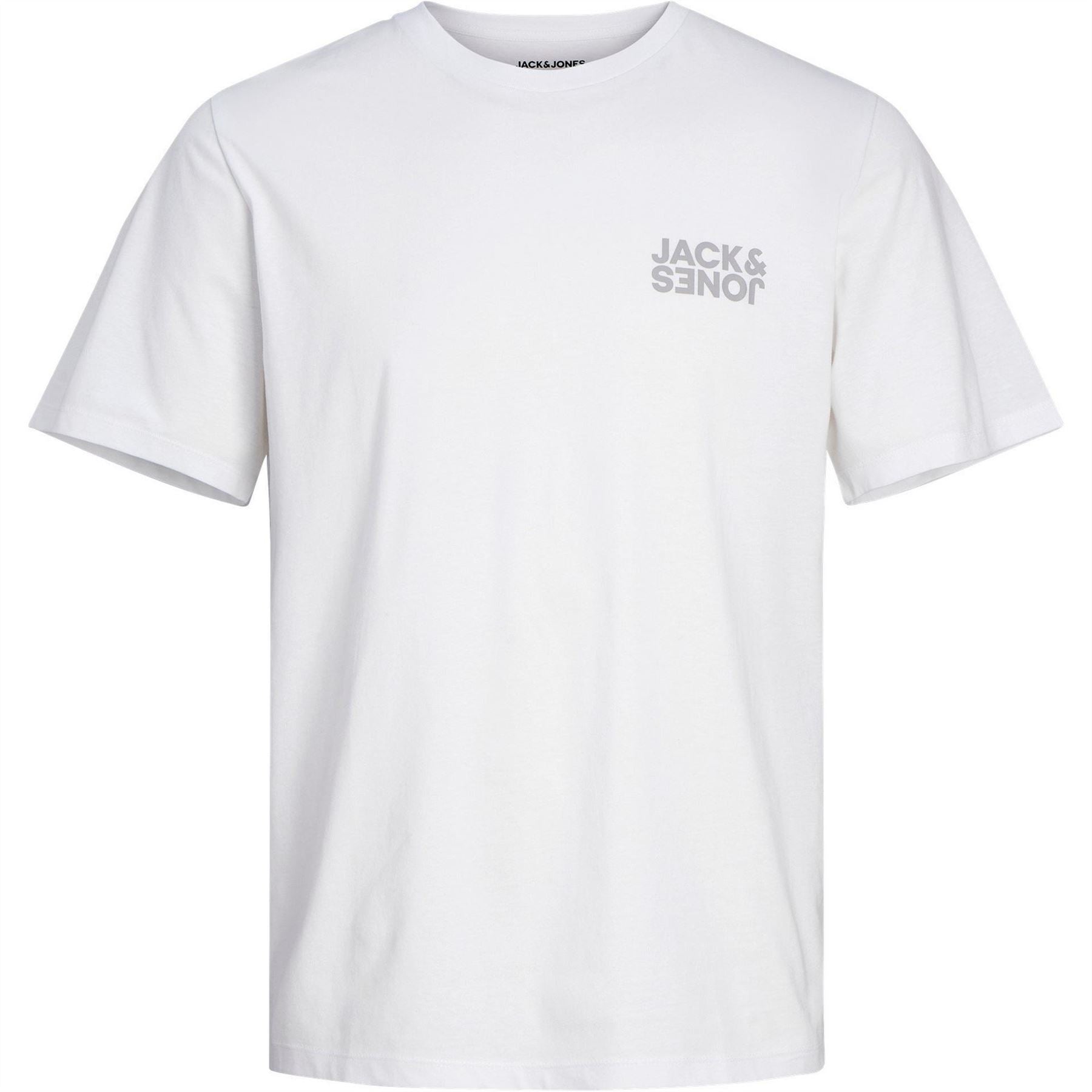 Jack and Jones Mens 5 Pack Short Sleeve T-Shirt