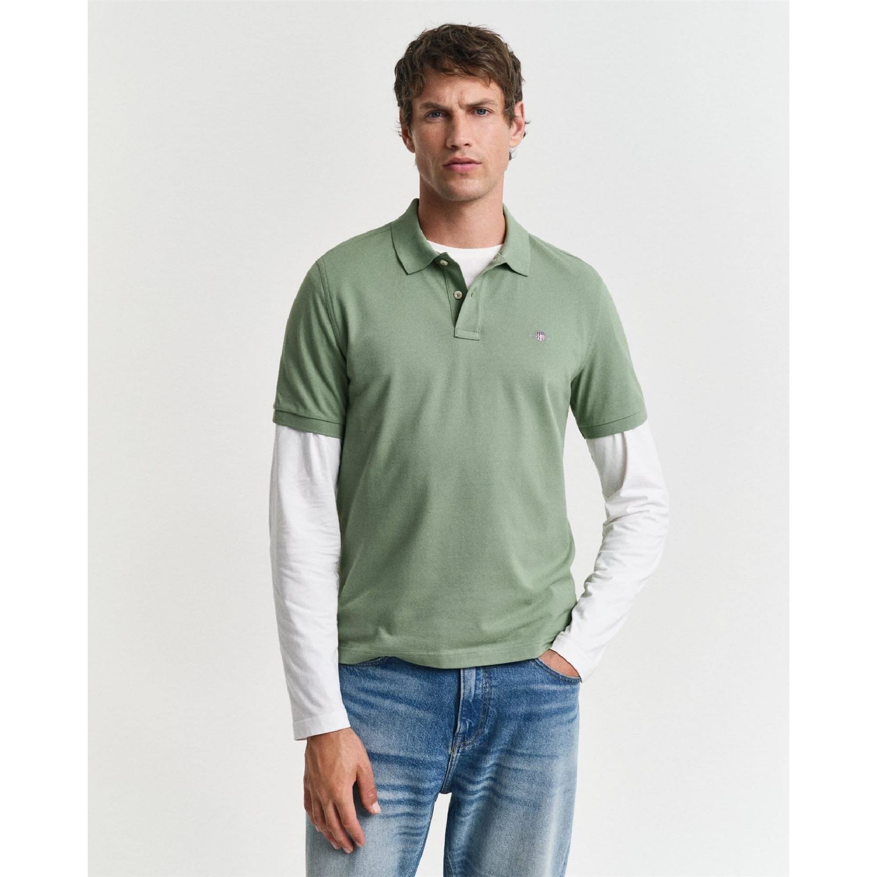 Gant Regular Fit Shield Piqué Polo Shirt