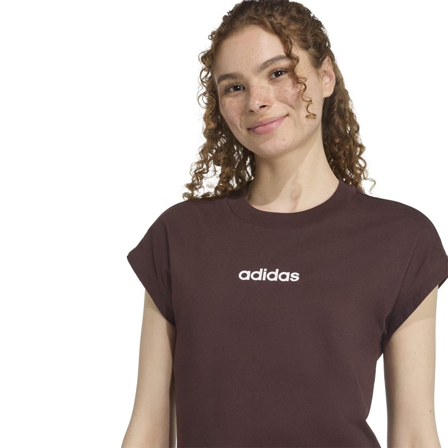 adidas Womens Essentials Linear Cotton T-Shirt