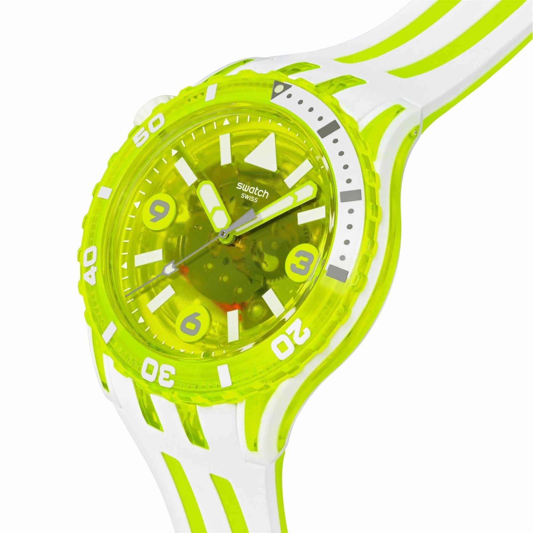 Swatch Scubaqua 52 Rubber Strap Analogue Sport Watch
