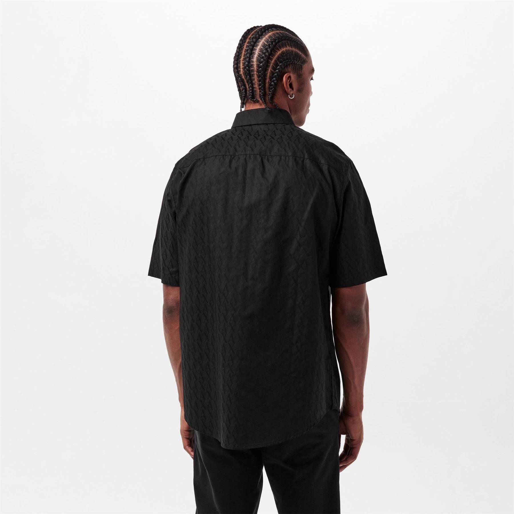 Armani Exchange Exchange Collared Neck Short Sleeve Shirt