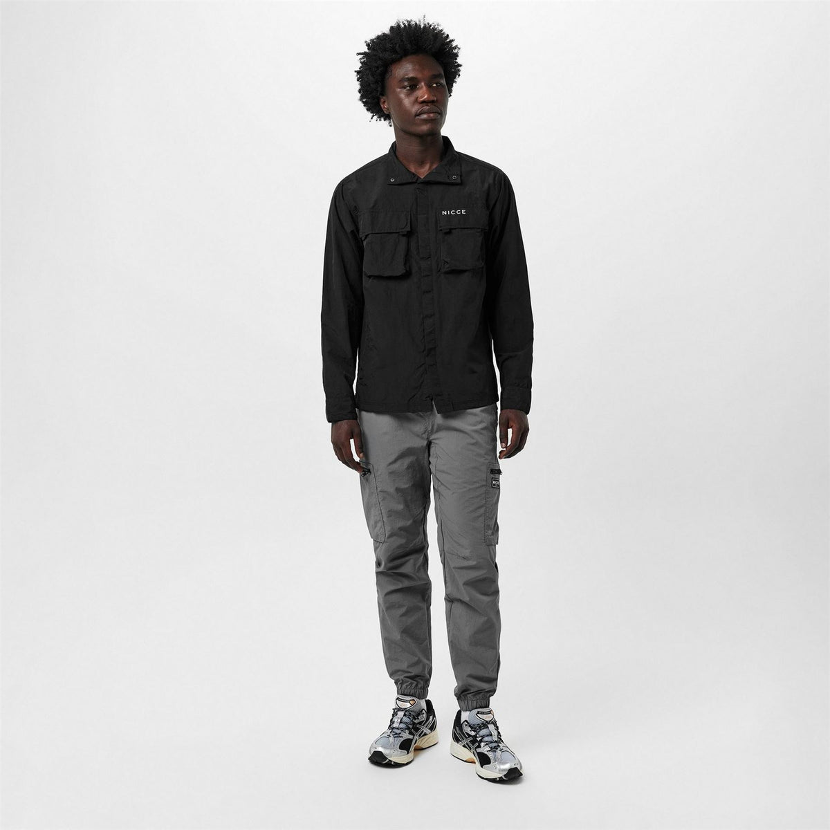 Nicce Statlo Structured Utility Overshirt